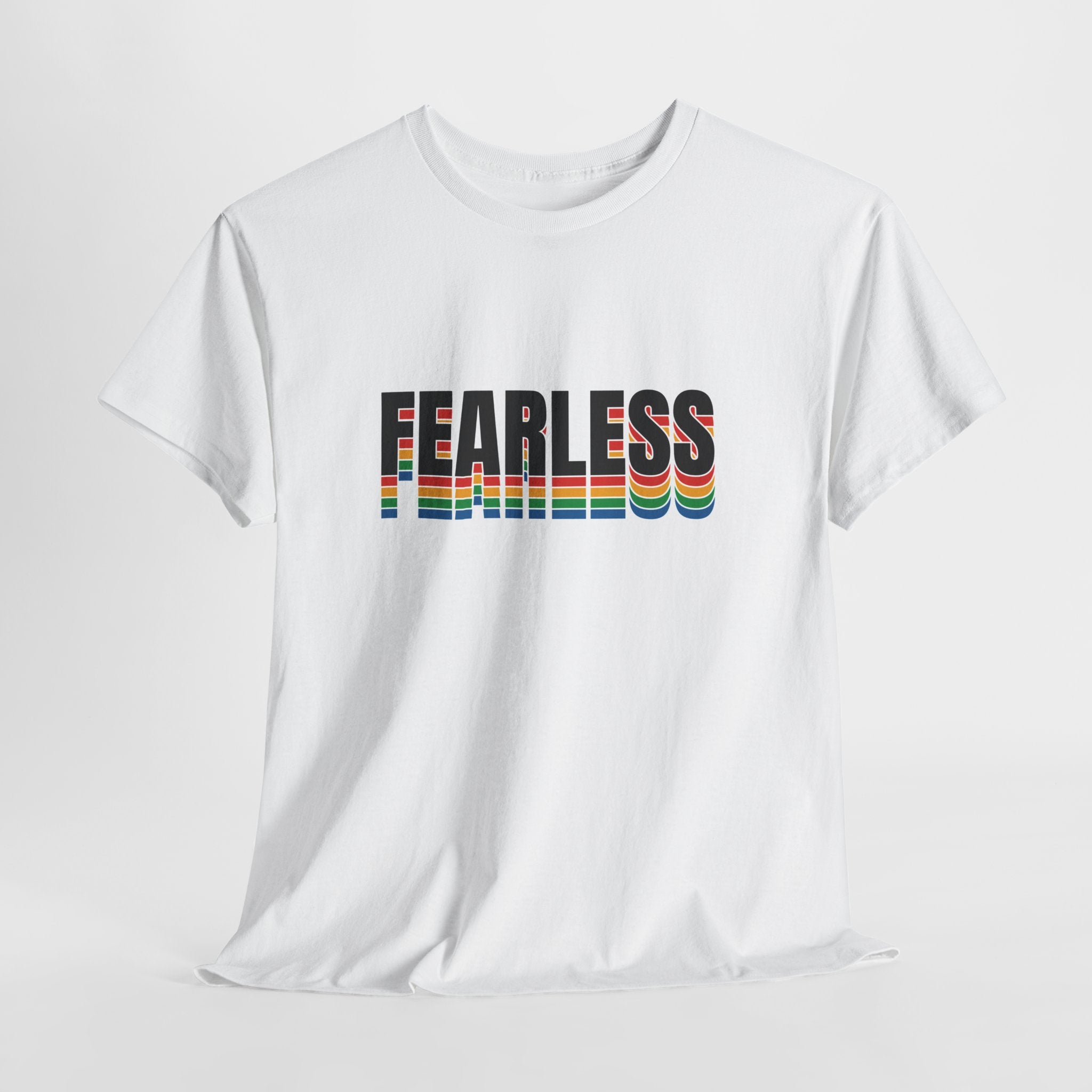 Fearless Unisex Heavy Cotton Tee - Motivational Graphic Shirt