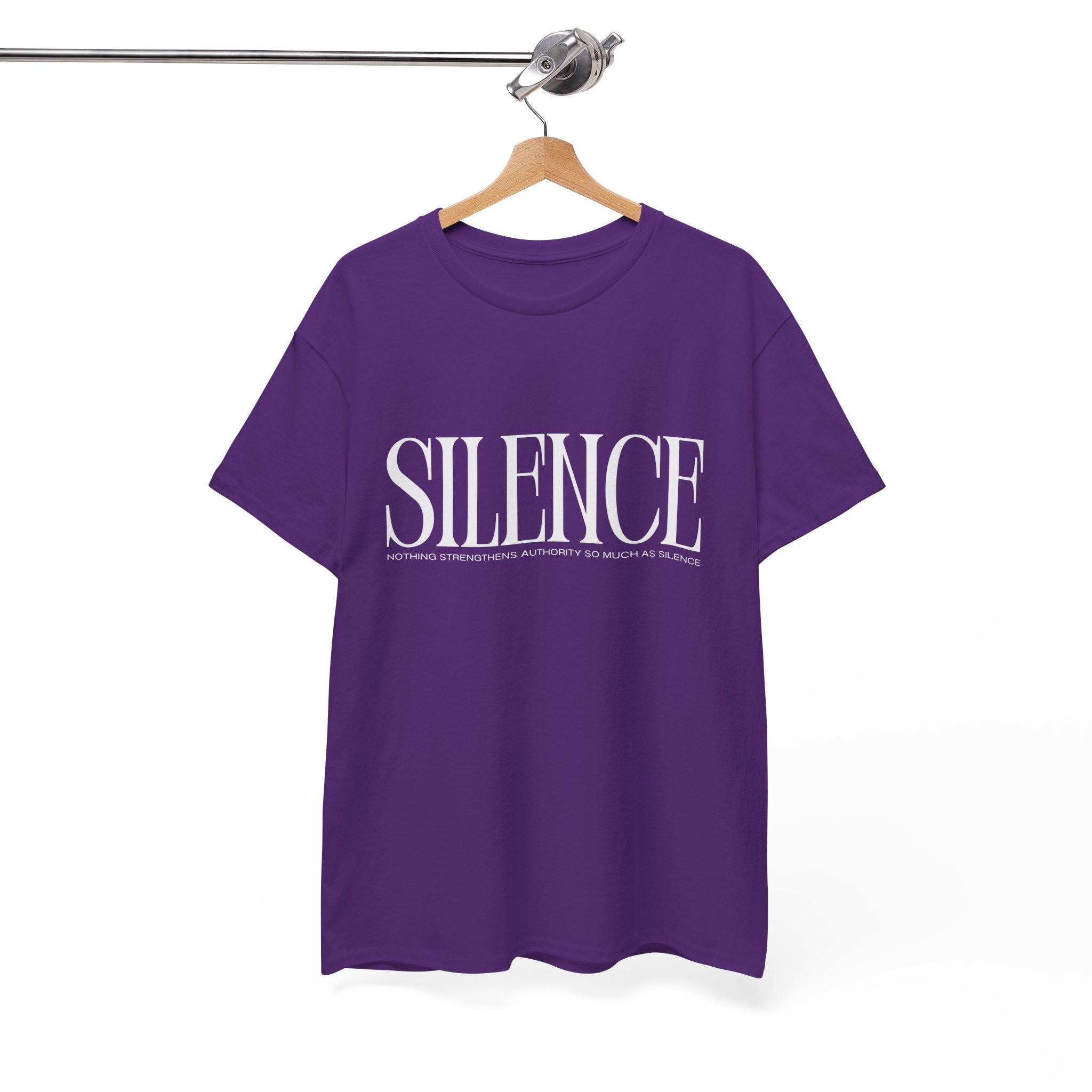 Silence Unisex Heavy Cotton Tee | Statement Tee, Gift for Him
