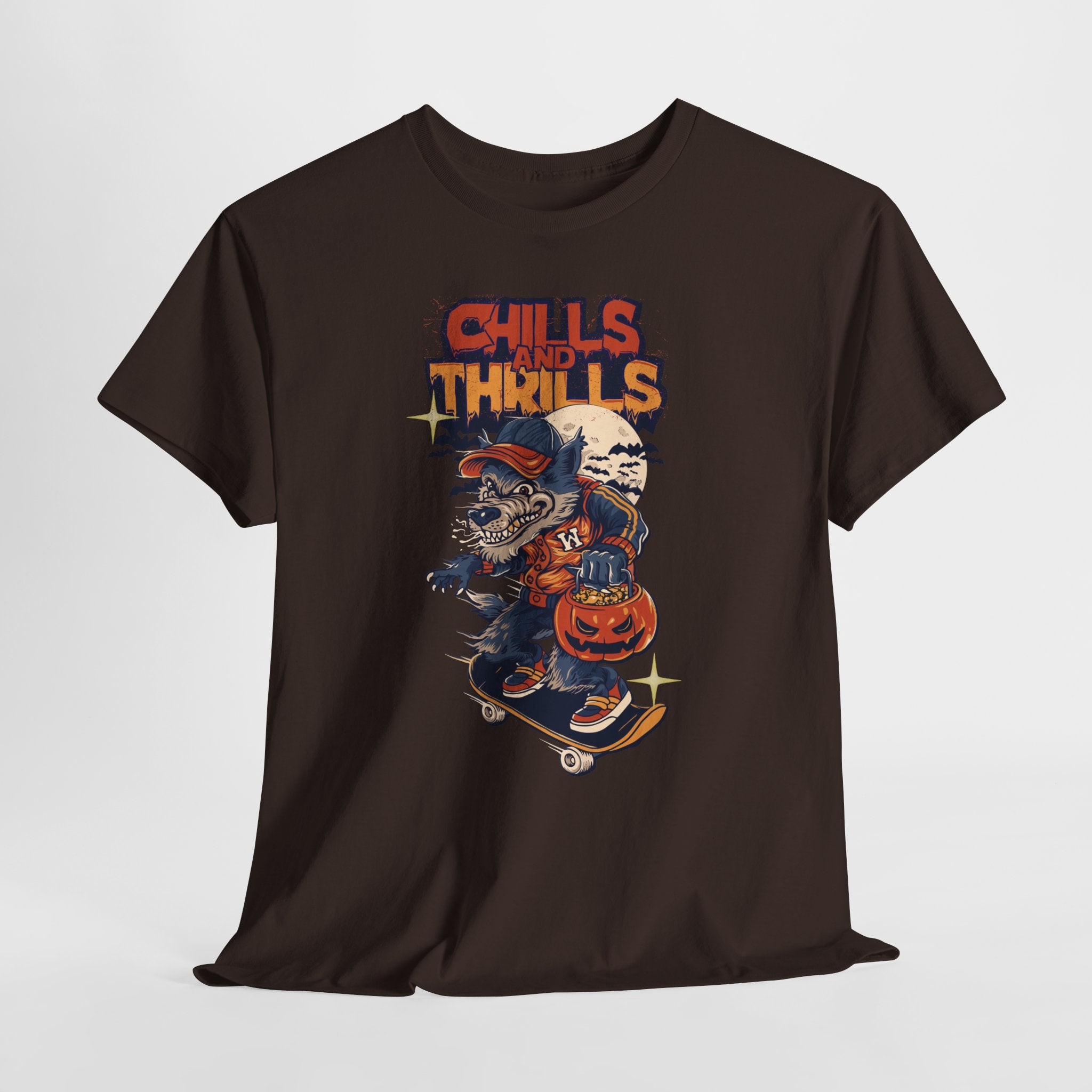 Spooky Skateboard Tee - Chills and Thrills