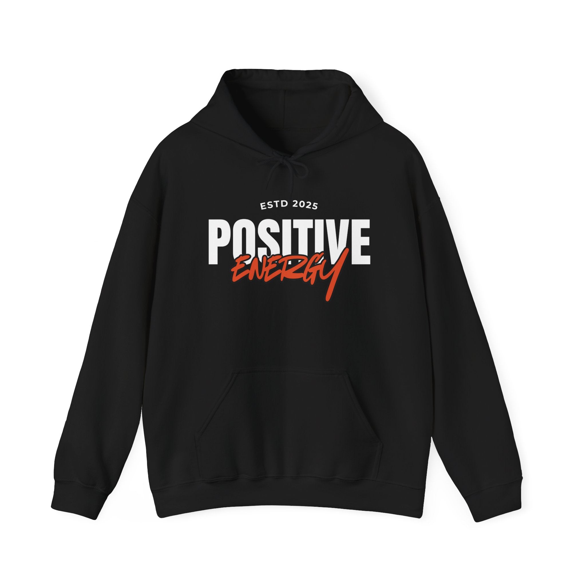 Positive Energy Hoodie - Unisex Heavy Blend Sweatshirt for Comfort