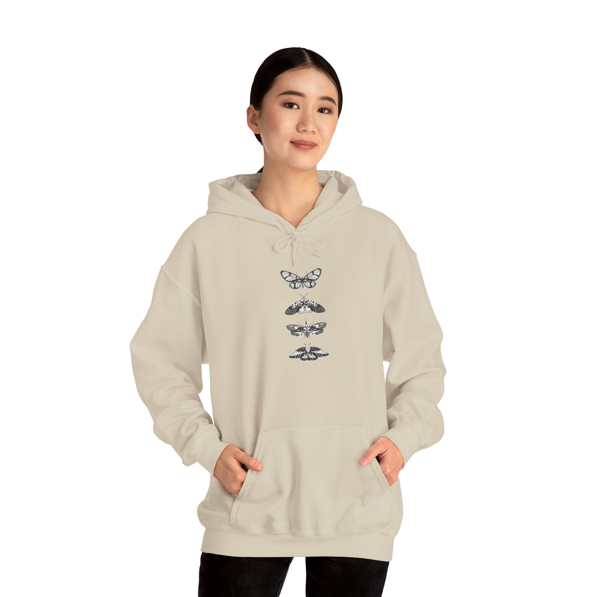 Vintage-Inspired Butterfly Sweatshirt, Cozy Hoodie
