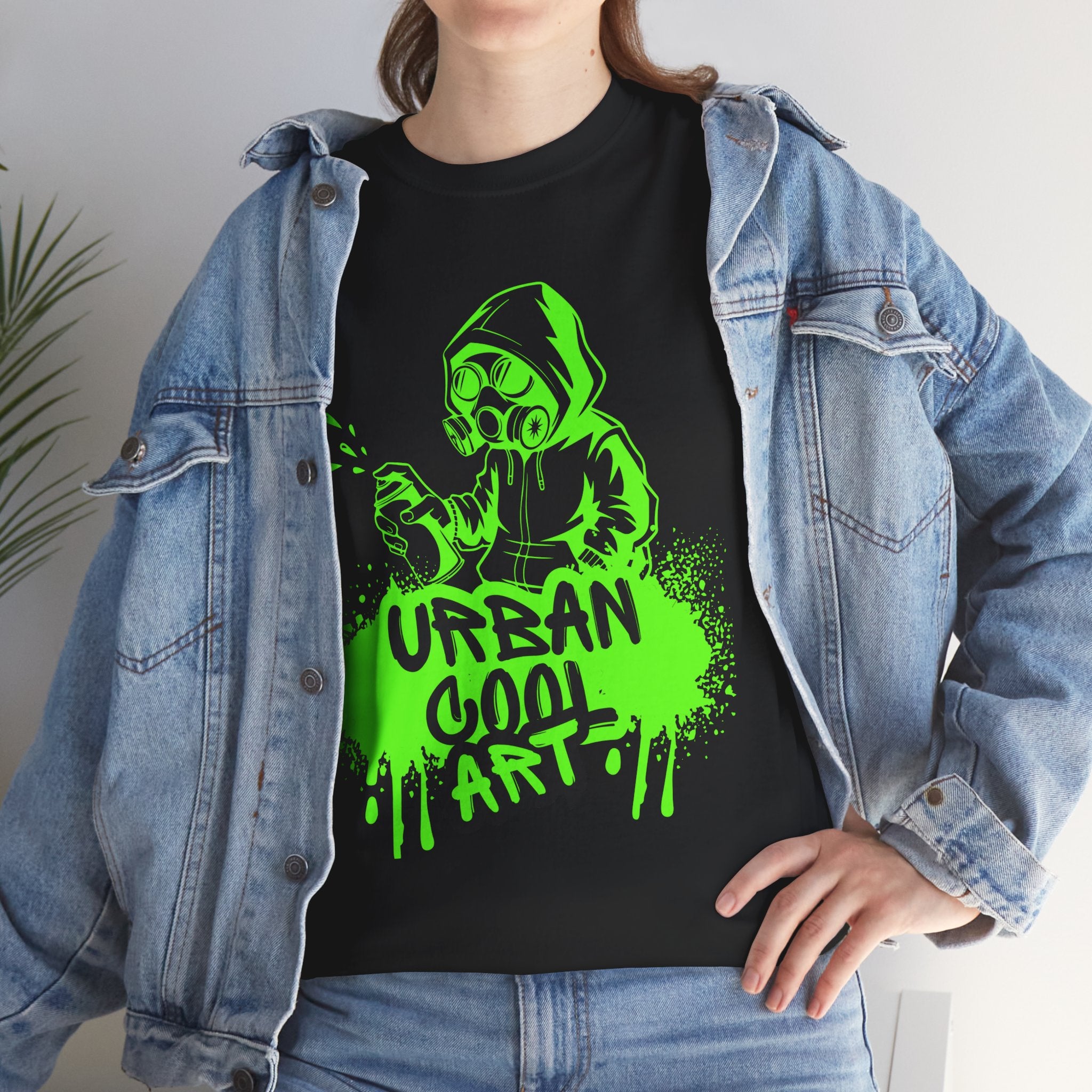 Urban Cool Art Unisex Heavy Cotton Tee | Streetwear, Graffiti Style