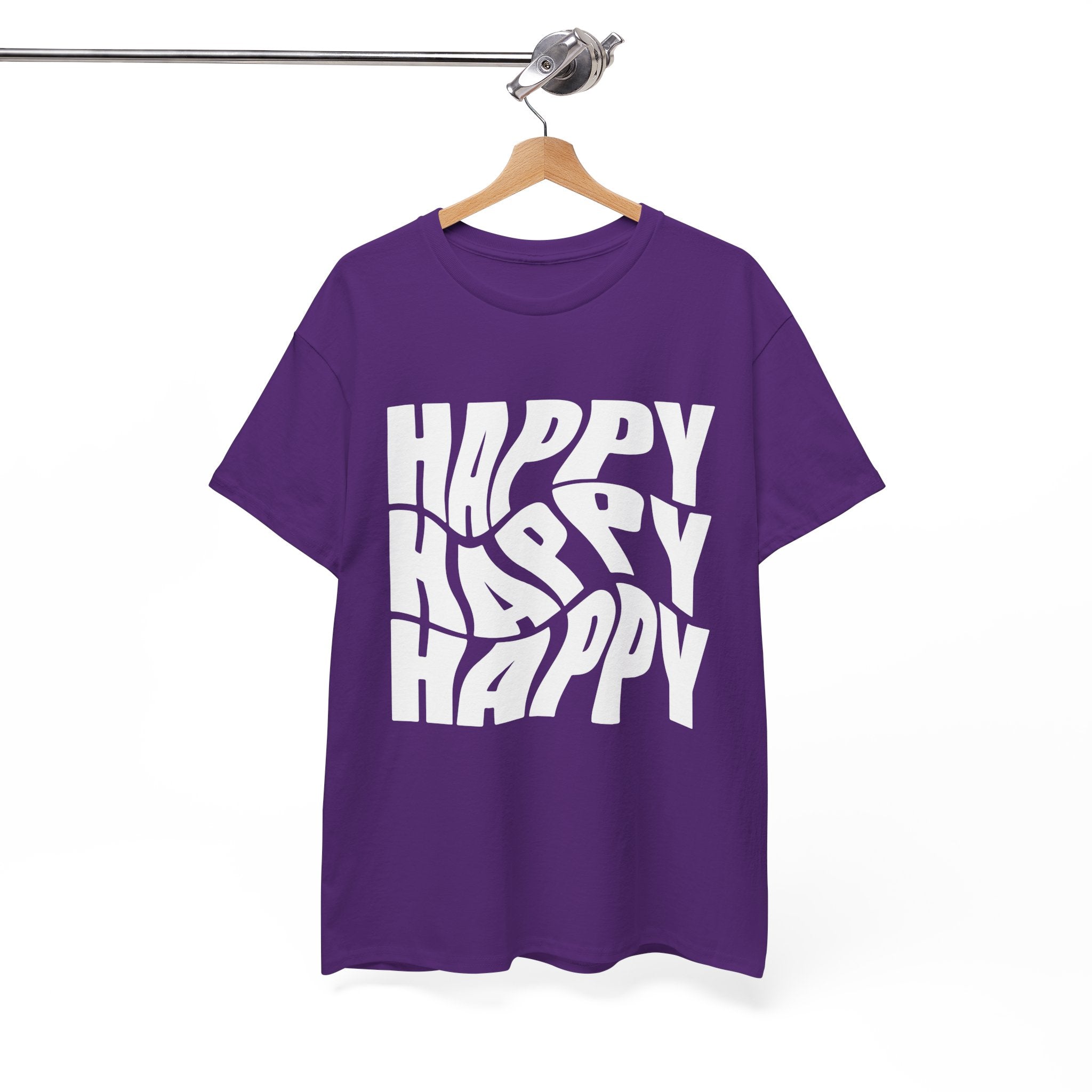 Happy Vibe Unisex Heavy Cotton Tee, Casual Wear