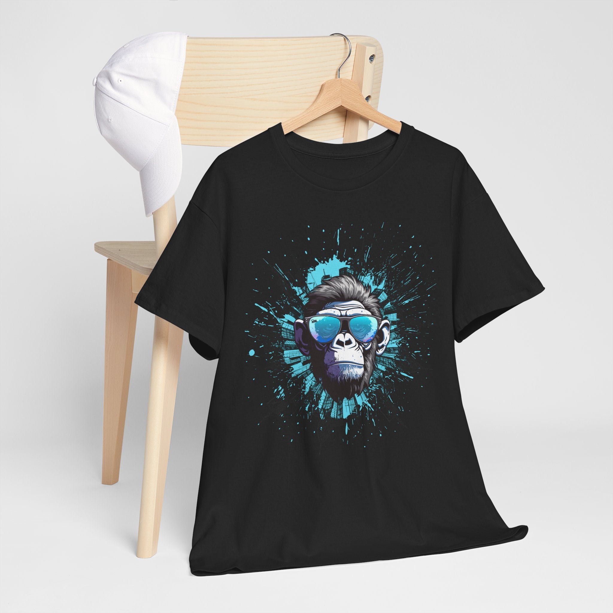 Cool Monkey Graphic Tee - Funny Gift for Animal Lovers