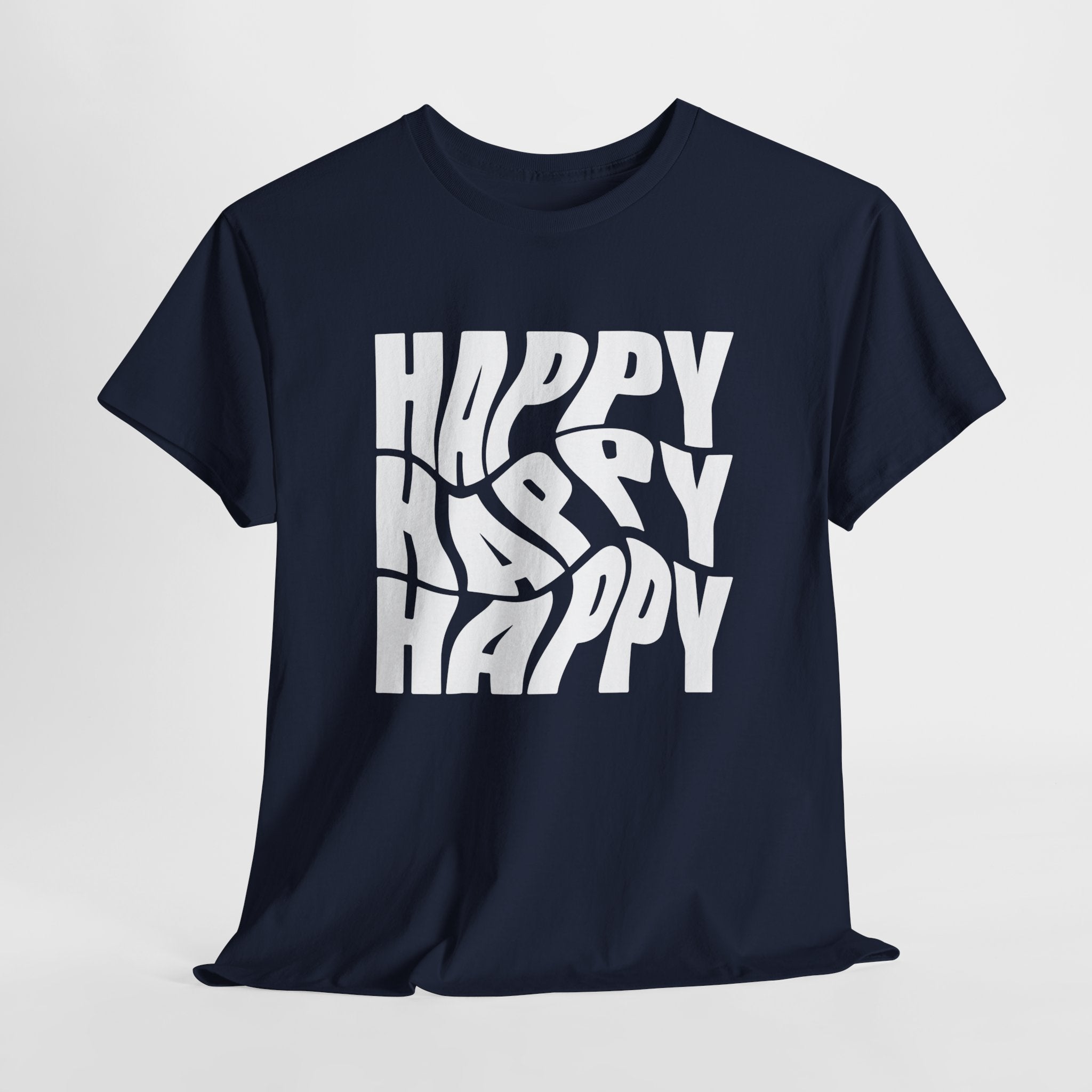 Happy Vibe Unisex Heavy Cotton Tee, Casual Wear