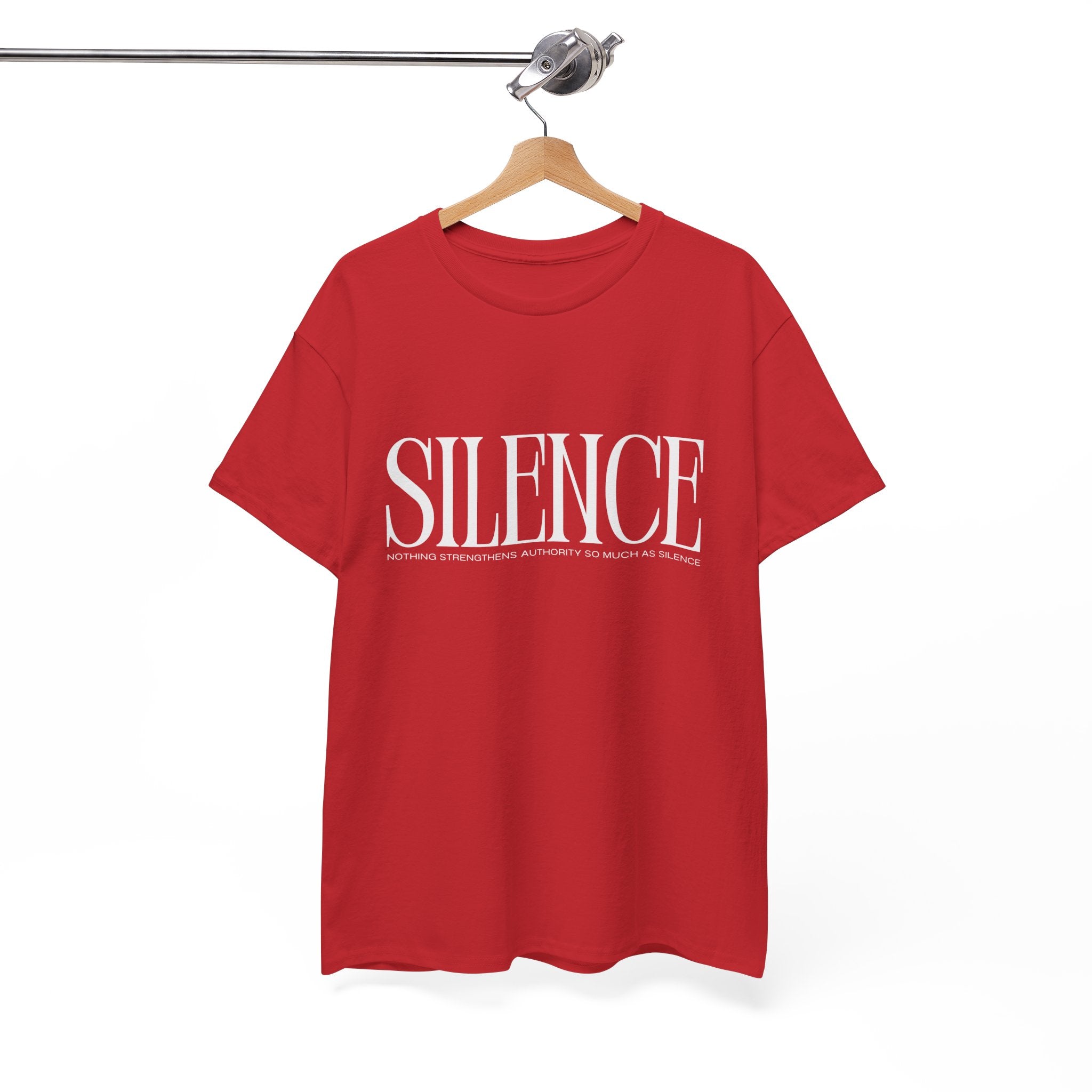 Silence Unisex Heavy Cotton Tee | Statement Tee, Gift for Him