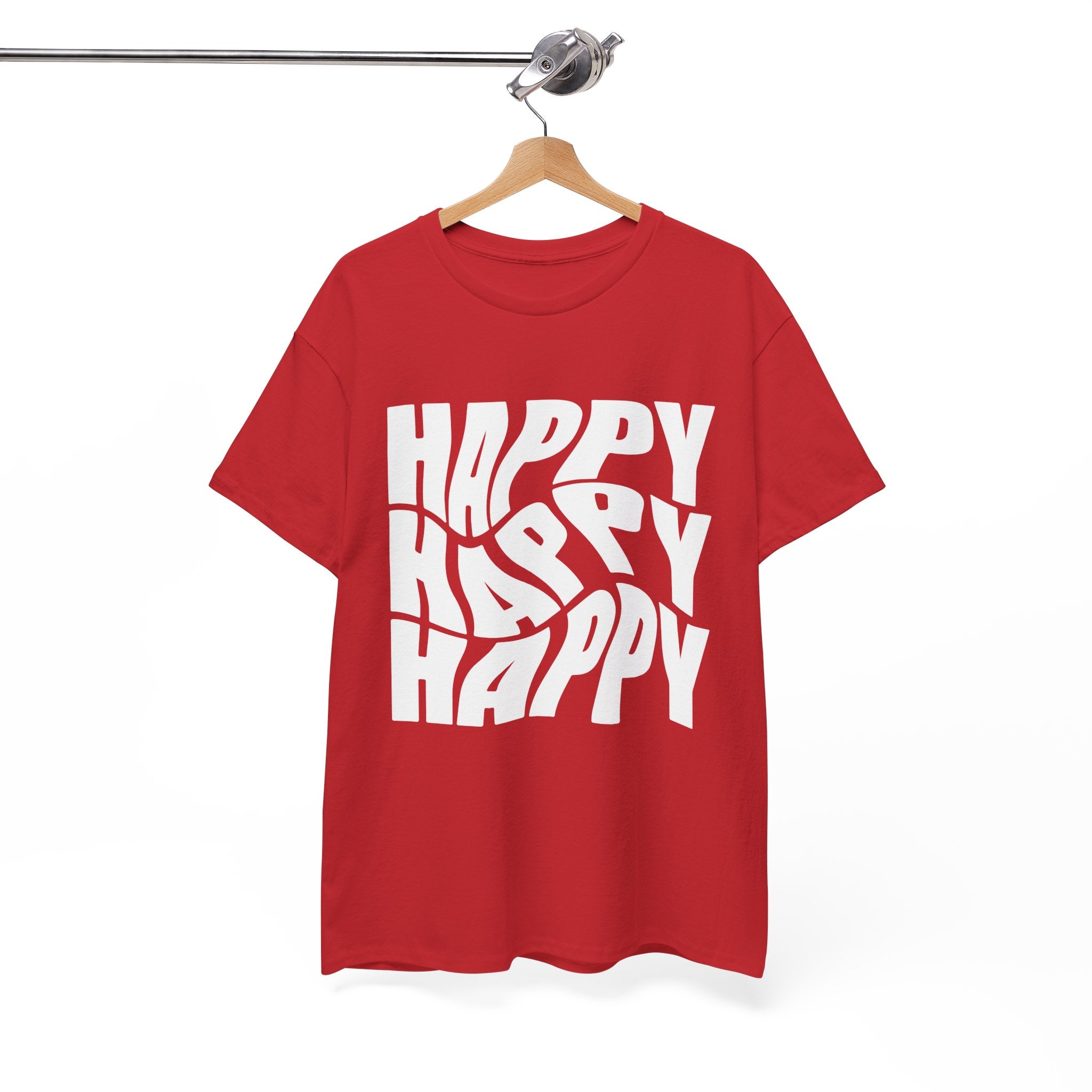Happy Vibe Unisex Heavy Cotton Tee, Casual Wear