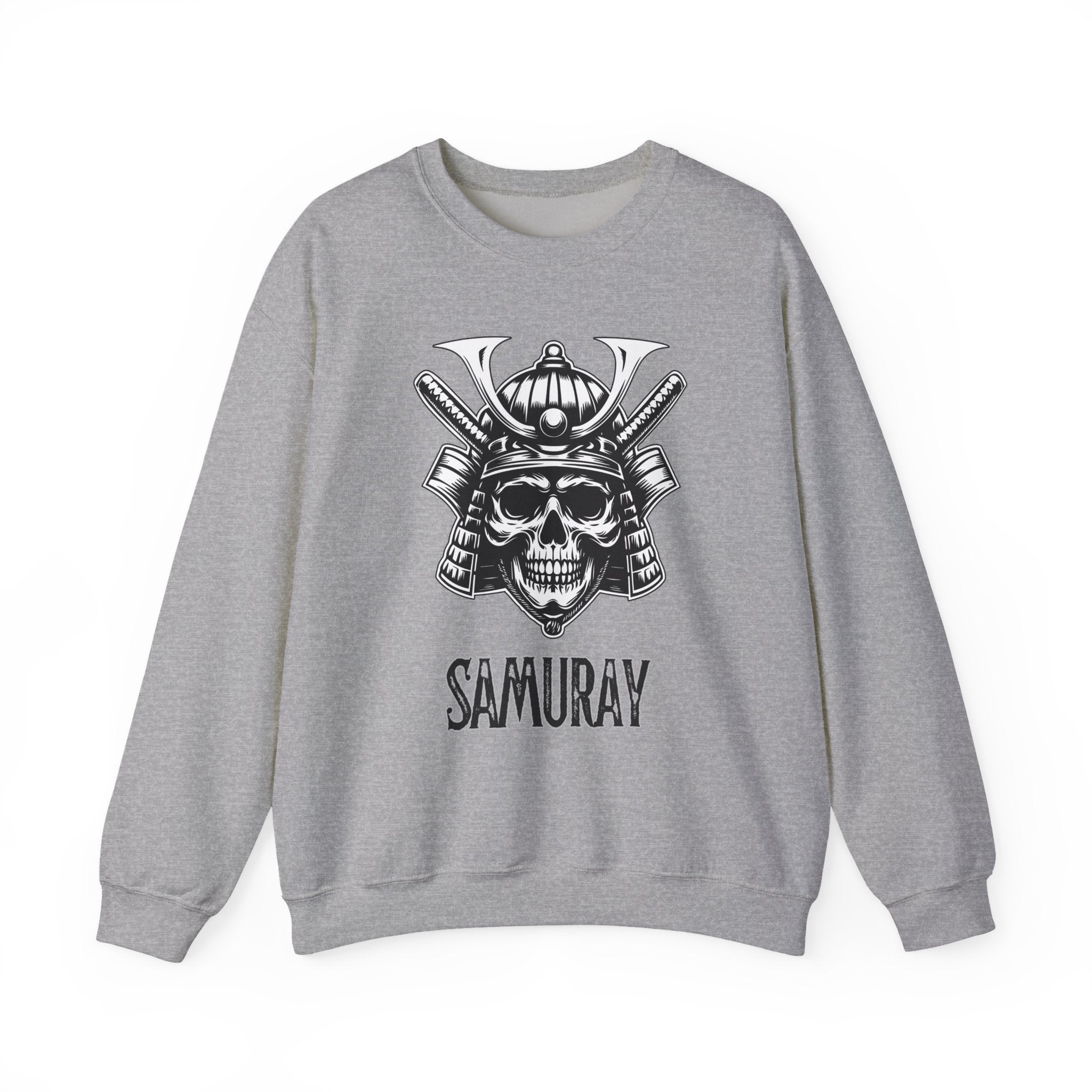 Samurai Skull Crewneck Sweatshirt | Unisex Heavy Blend