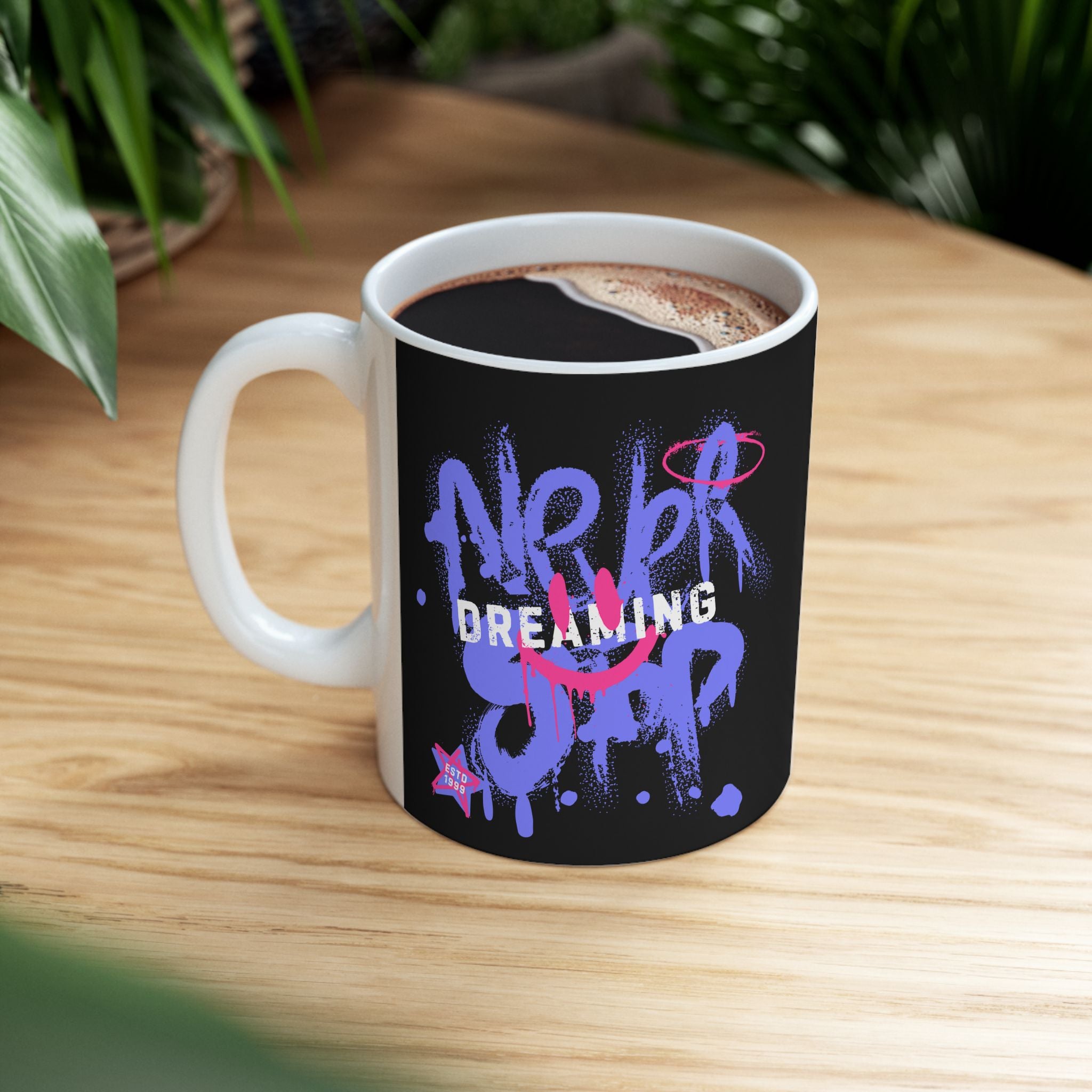Vibrant Ceramic Mug - Inspirational Quote