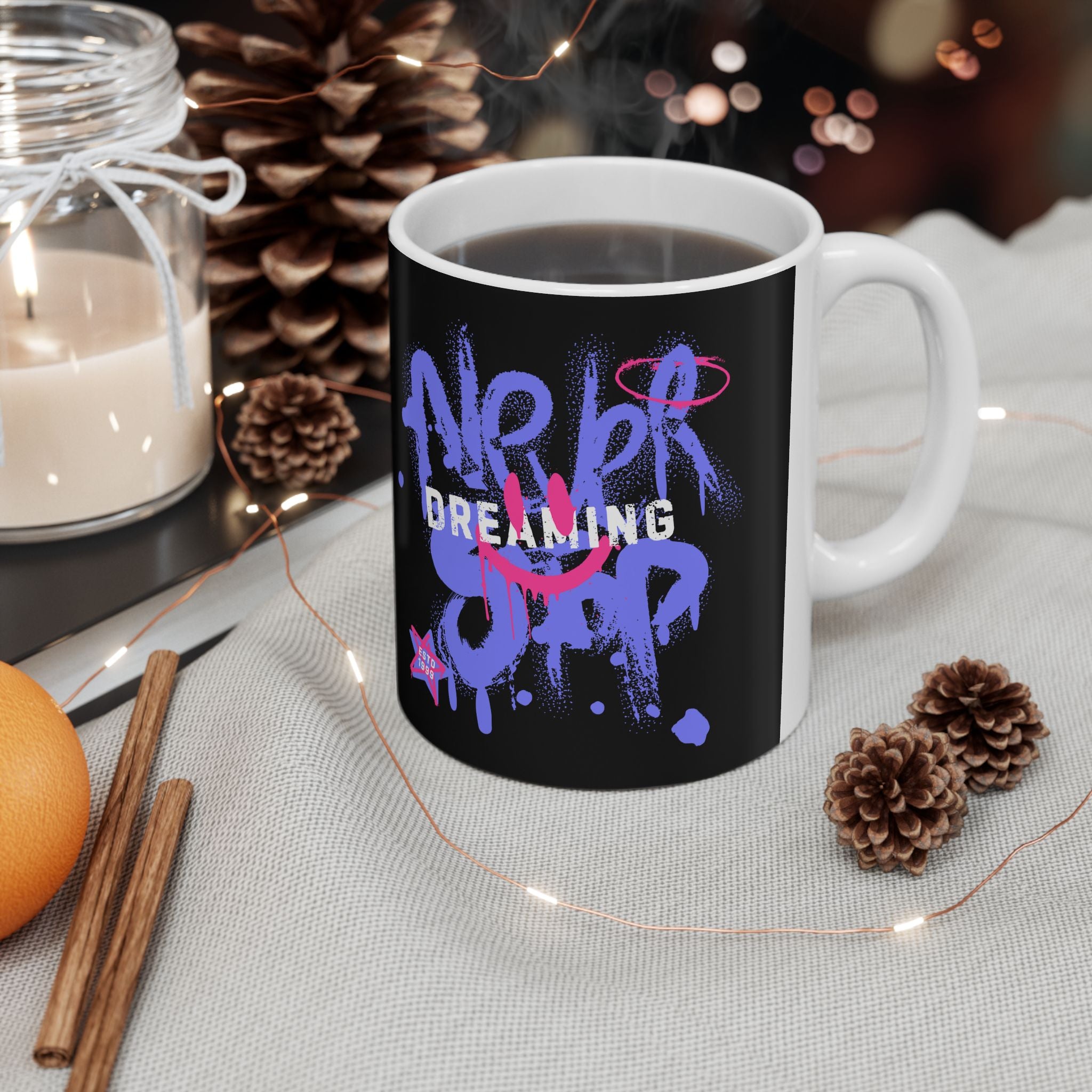 Vibrant Ceramic Mug - Inspirational Quote