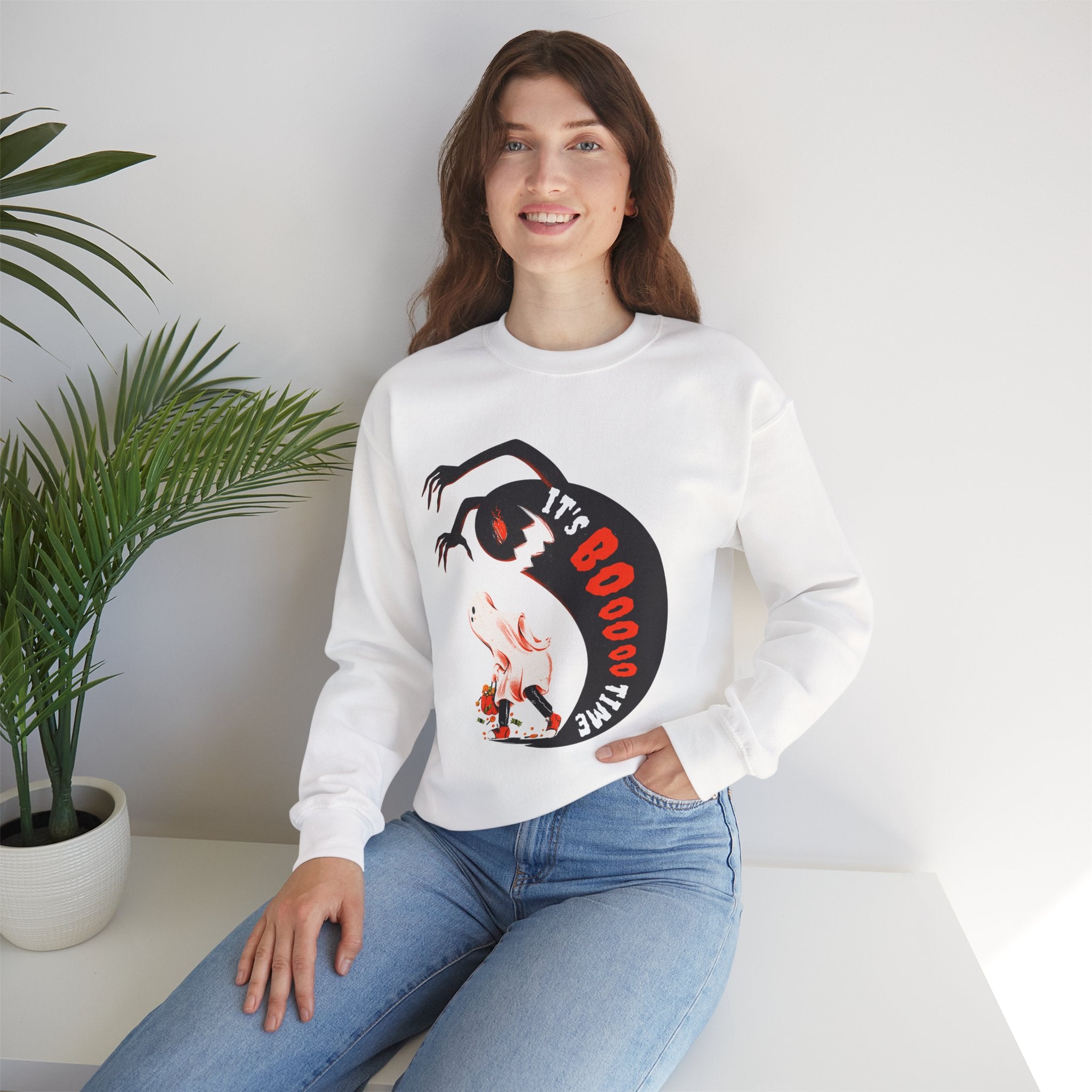 Spooky Crewneck Sweatshirt, Halloween Sweatshirt