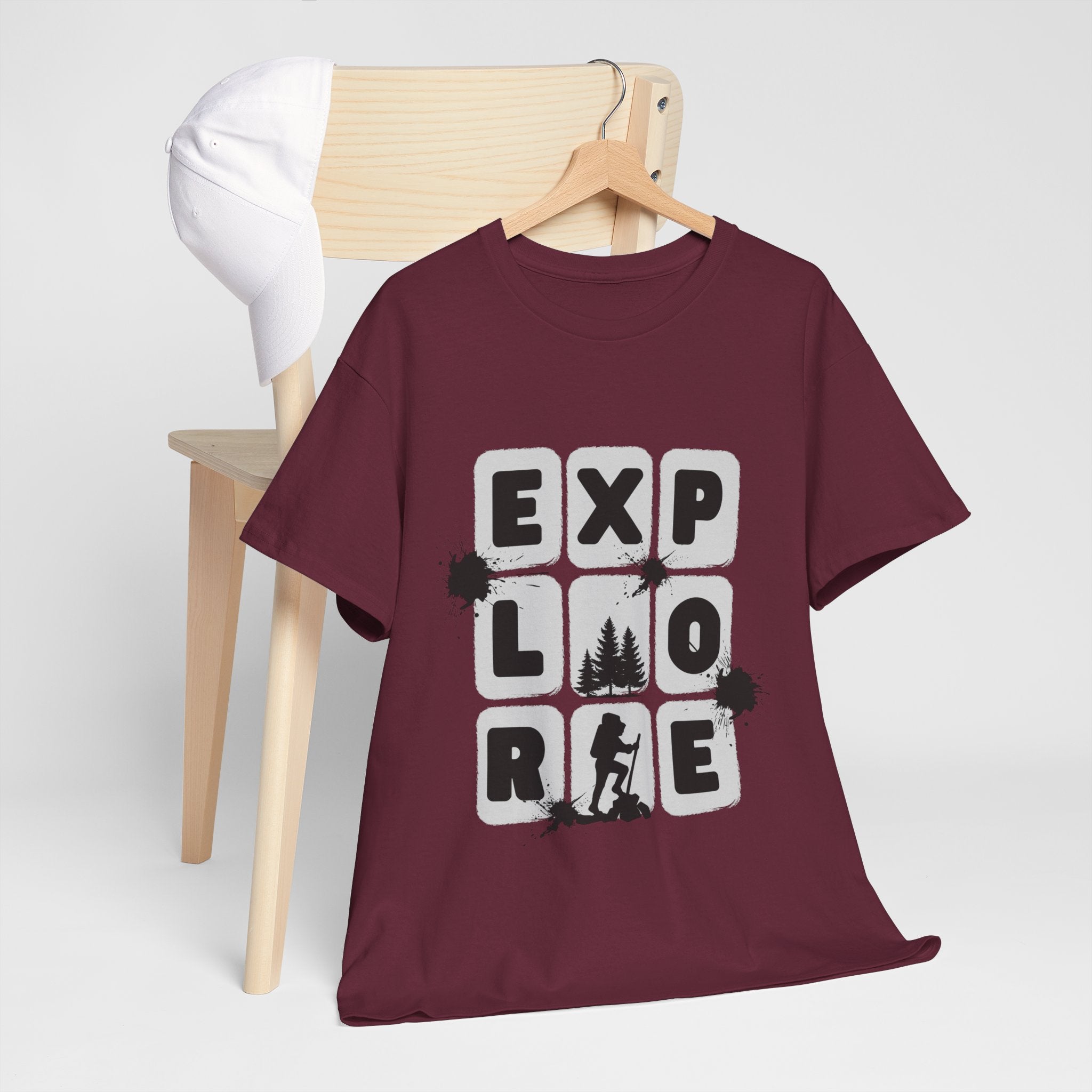 Explore Unisex Heavy Cotton Tee - Adventure Shirt