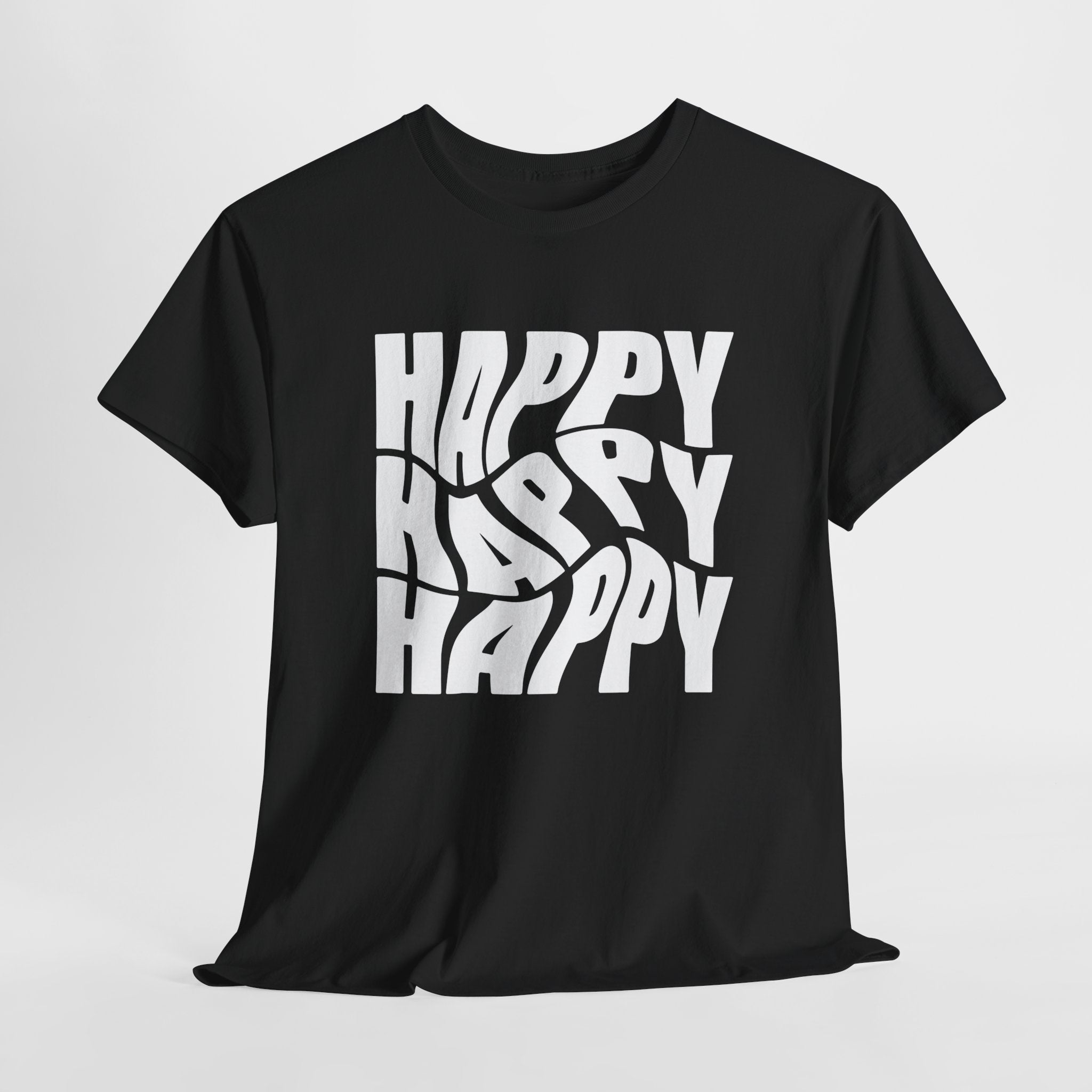 Happy Vibe Unisex Heavy Cotton Tee, Casual Wear