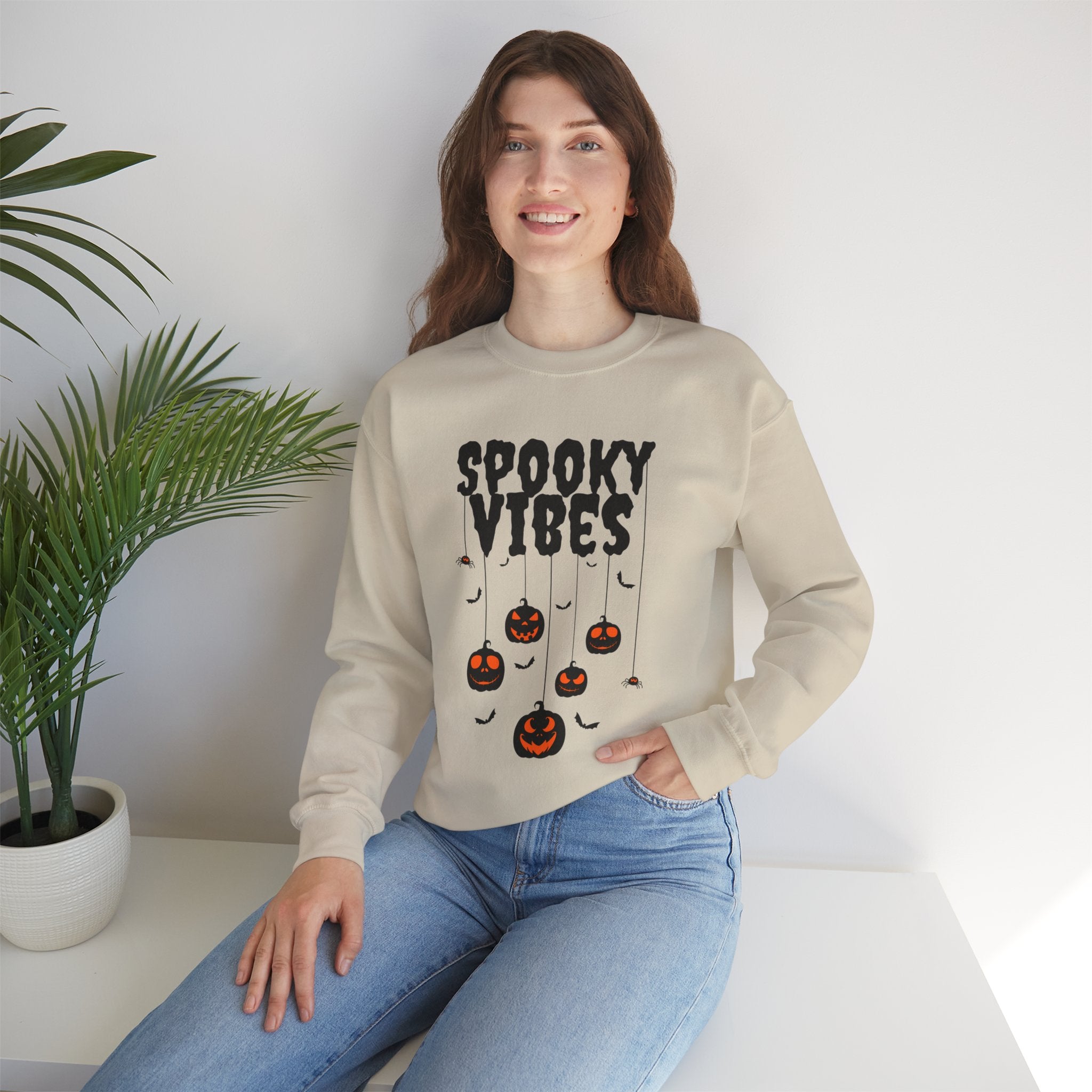 Spooky Vibes Sweatshirt | Halloween Crewneck