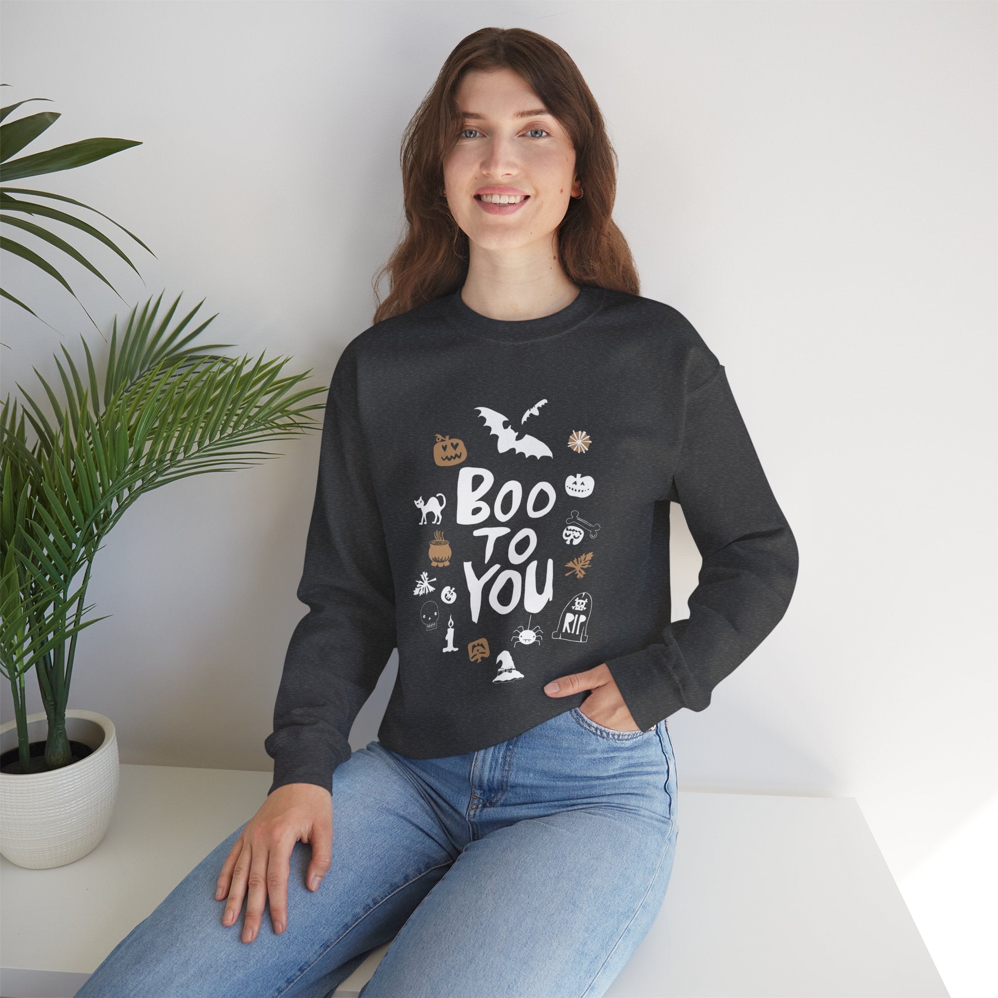 Halloween Boo to You Unisex Crewneck Sweatshirt Fall Apparel