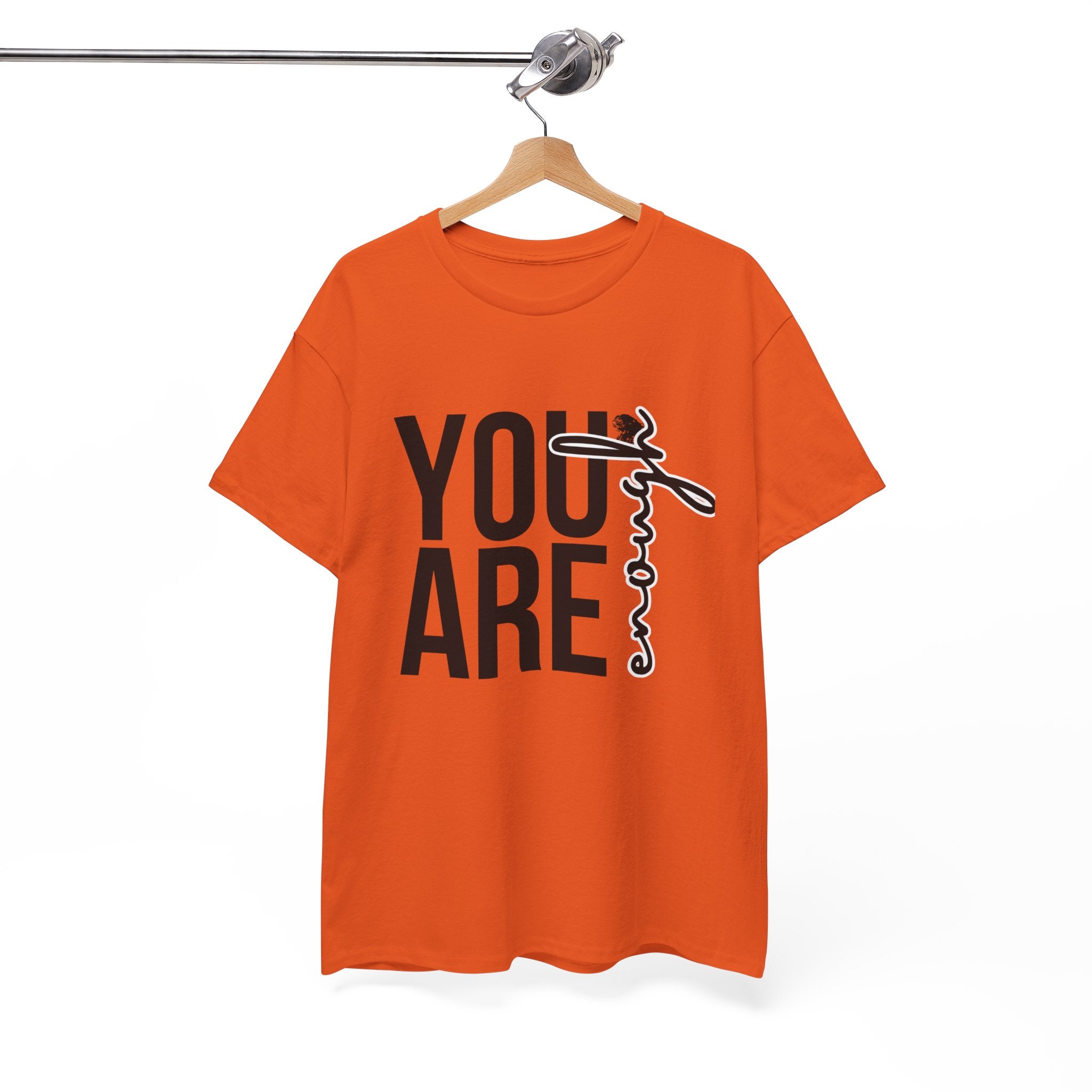 You Are Enough Unisex Heavy Cotton Tee, Inspirational Shirt