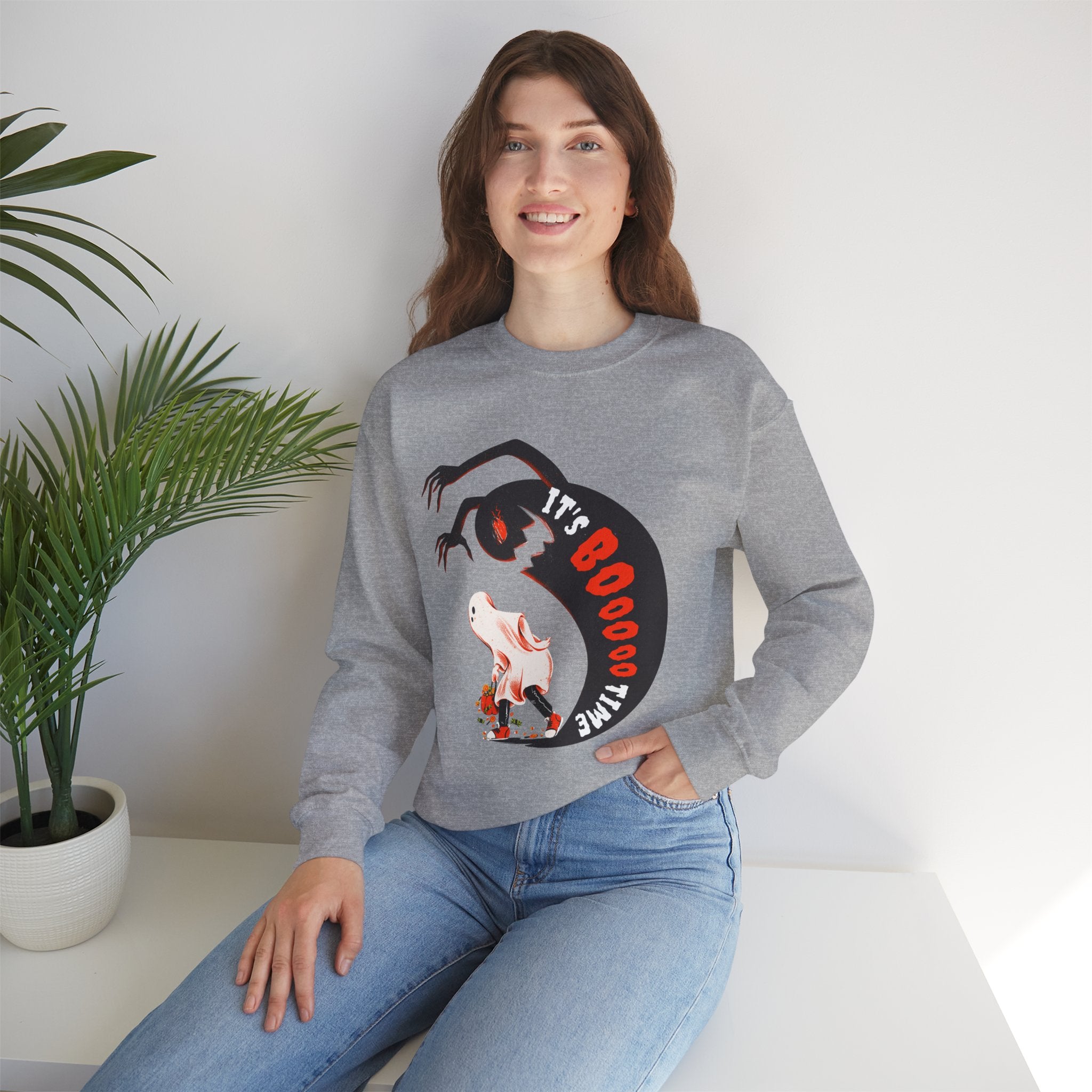 Spooky Crewneck Sweatshirt, Halloween Sweatshirt