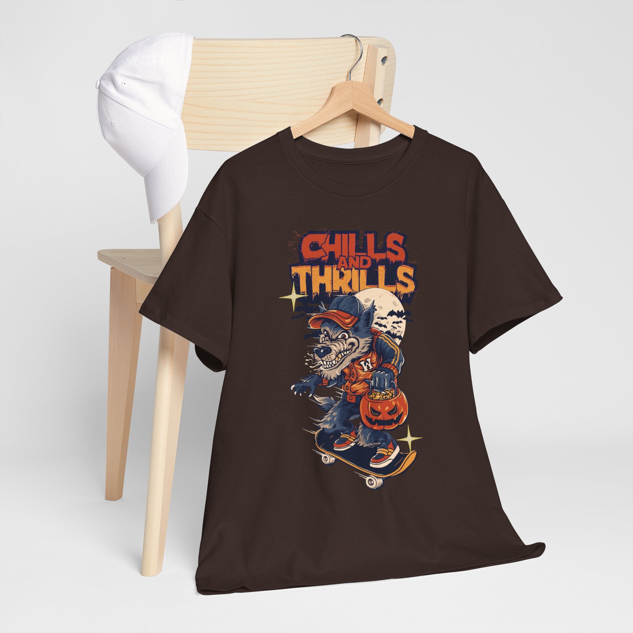 Spooky Skateboard Tee - Chills and Thrills