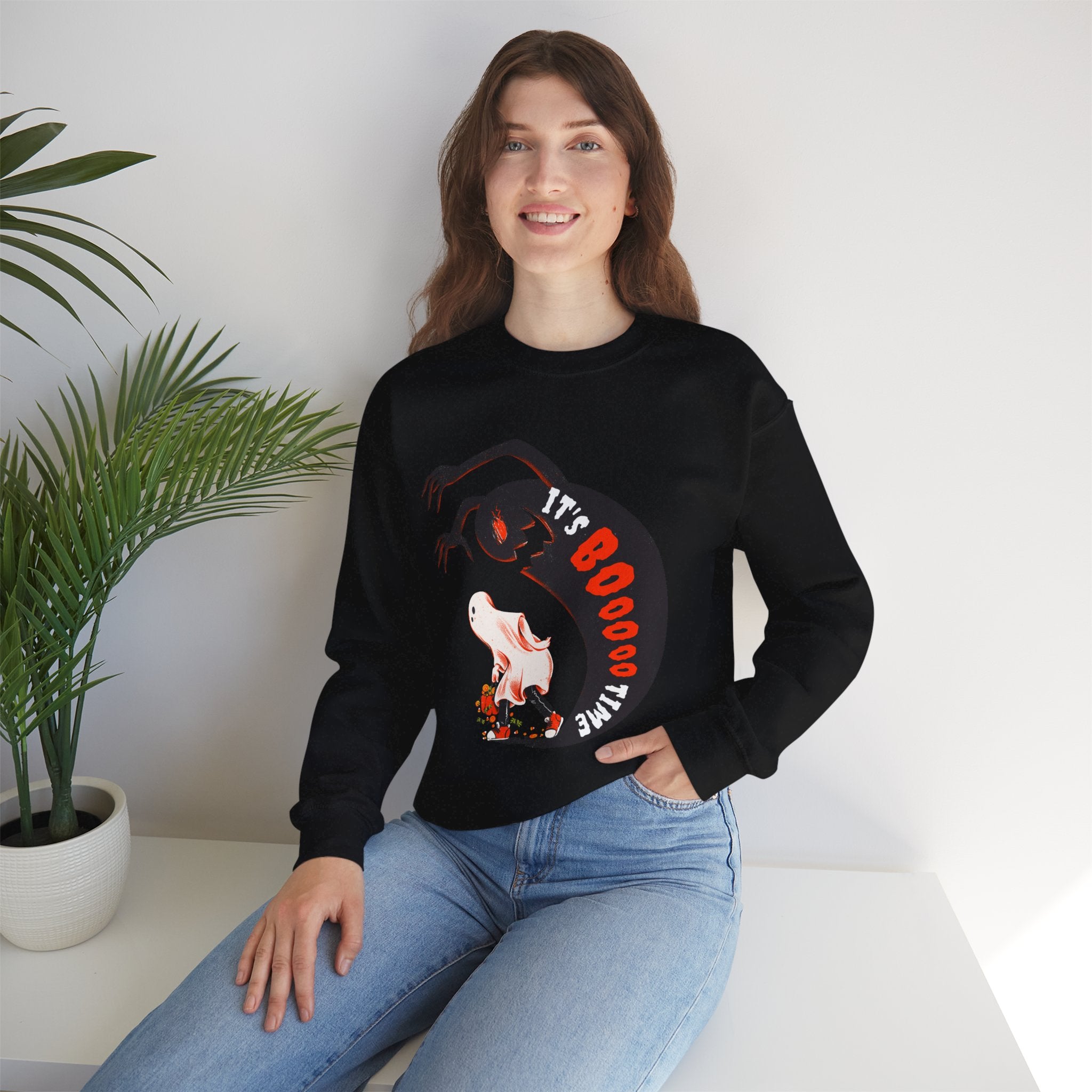 Spooky Crewneck Sweatshirt, Halloween Sweatshirt