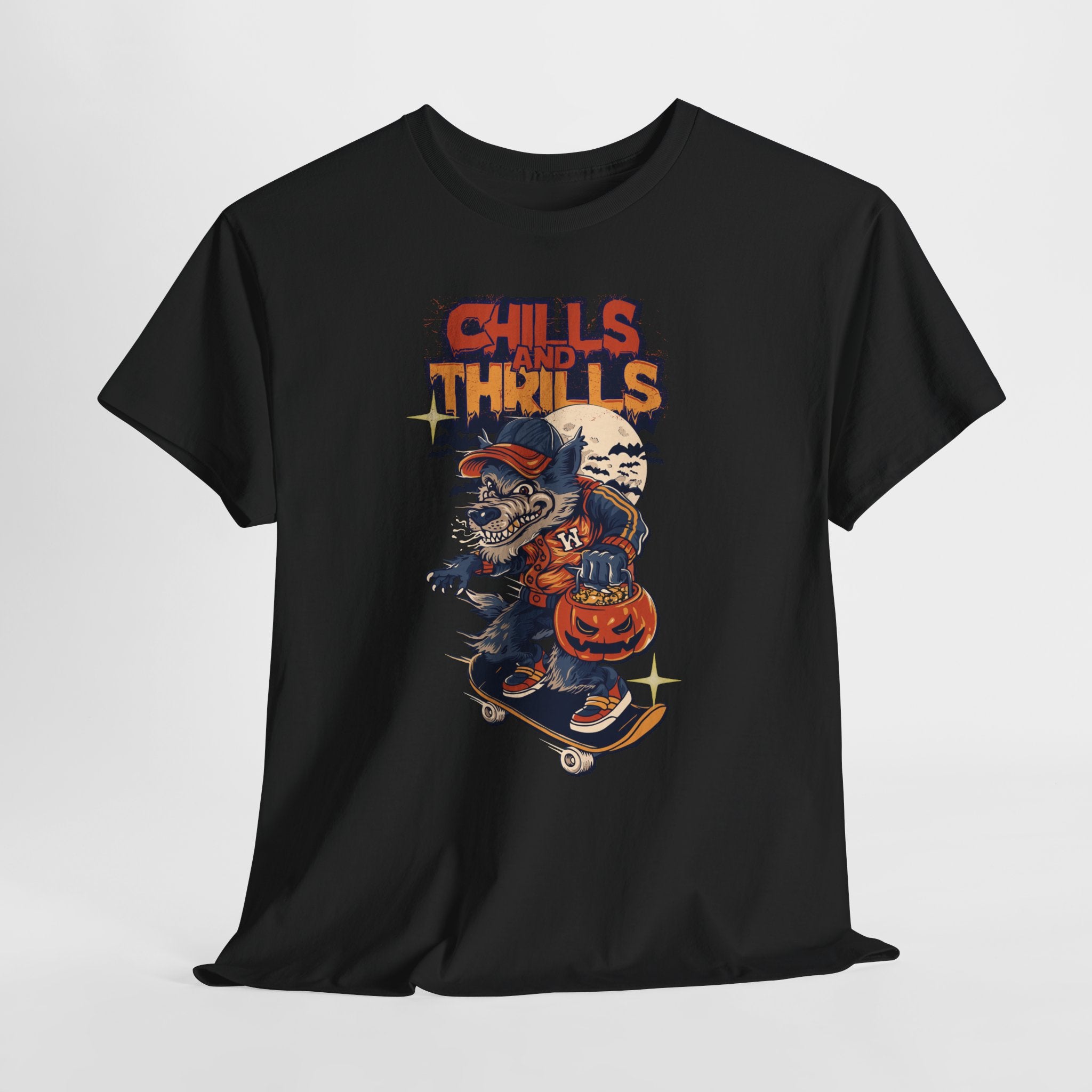 Spooky Skateboard Tee - Chills and Thrills