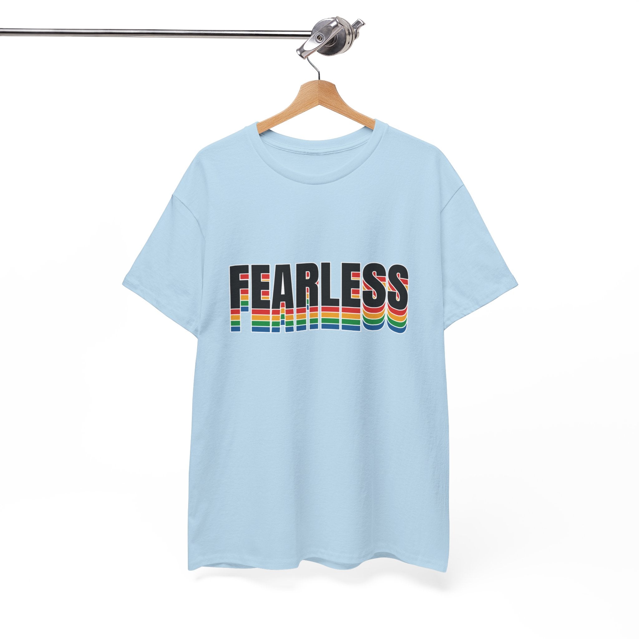 Fearless Unisex Heavy Cotton Tee - Motivational Graphic Shirt