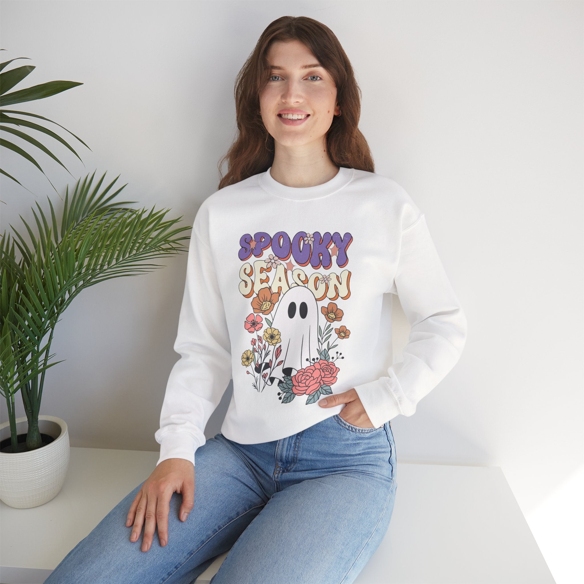 Spooky Season Crewneck Sweatshirt, Halloween Gift