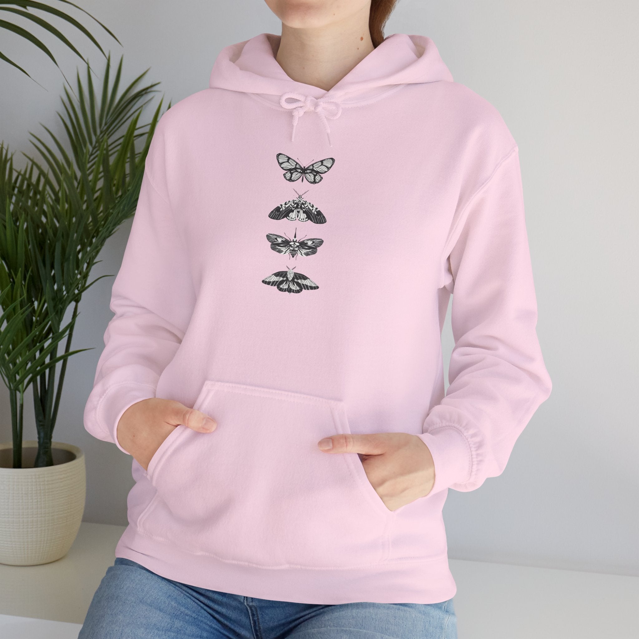 Vintage-Inspired Butterfly Sweatshirt, Cozy Hoodie