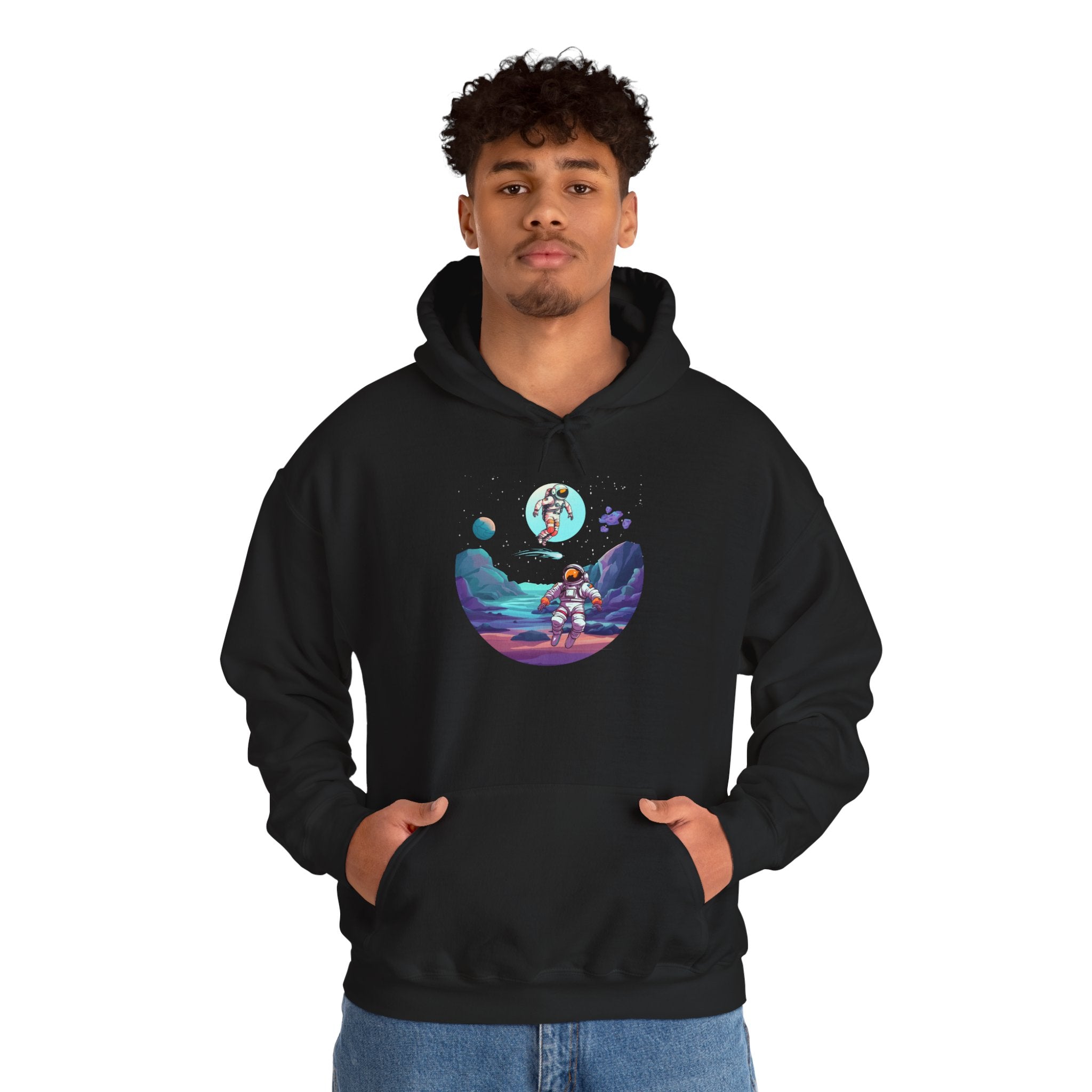 Cosmic Adventure Hoodie, Unisex Sweatshirt, Space Theme, Casual Fashion