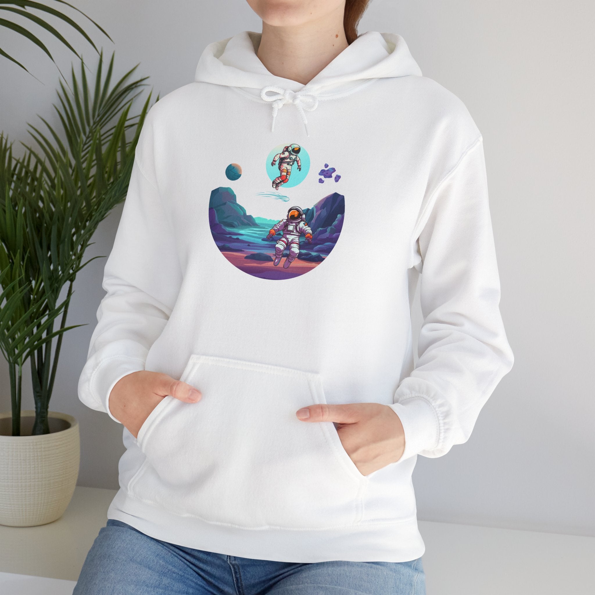 Cosmic Adventure Hoodie, Unisex Sweatshirt, Space Theme, Casual Fashion