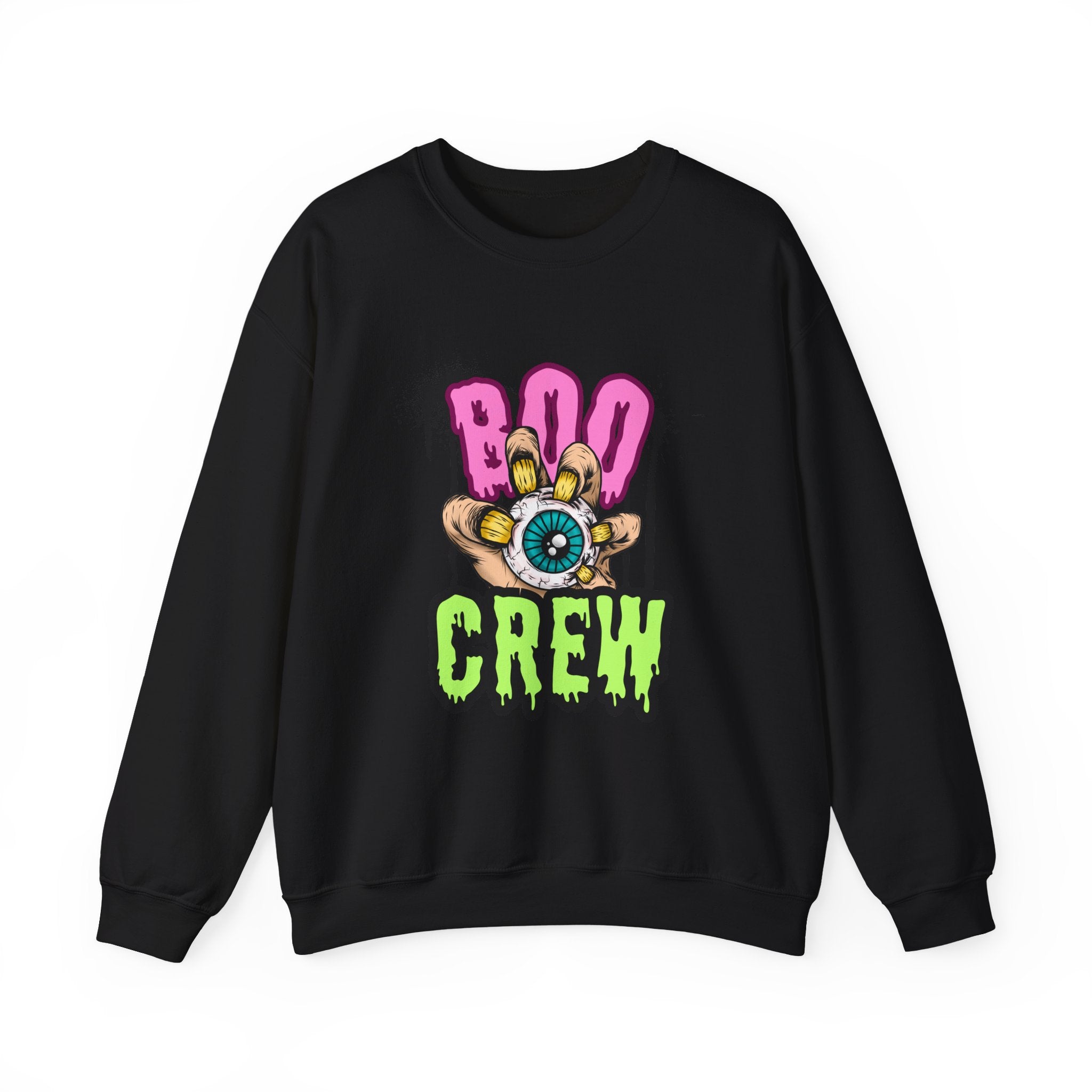 Halloween Boo Crew Sweatshirt, Unisex Halloween Apparel Spooky Crewneck