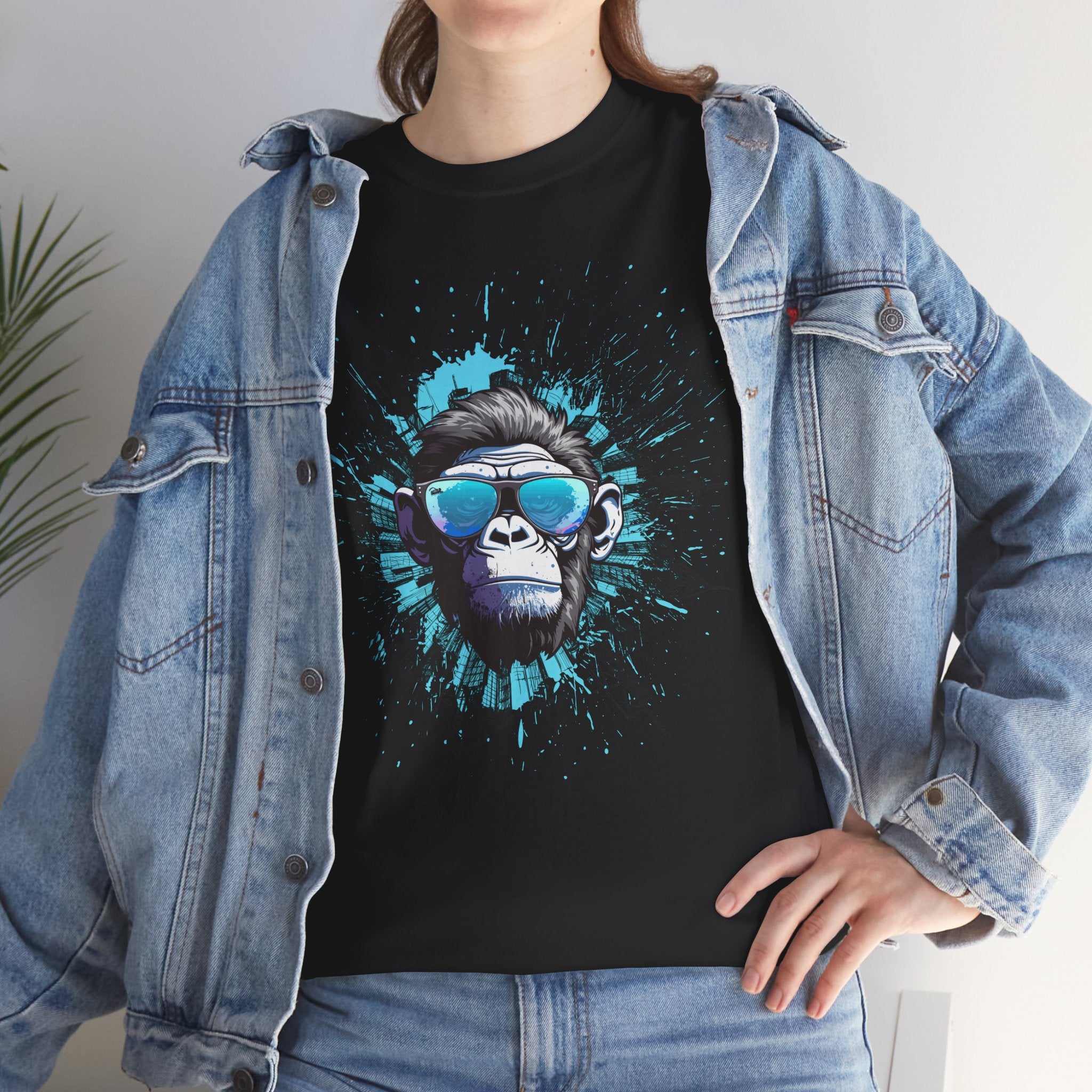 Cool Monkey Graphic Tee - Funny Gift for Animal Lovers