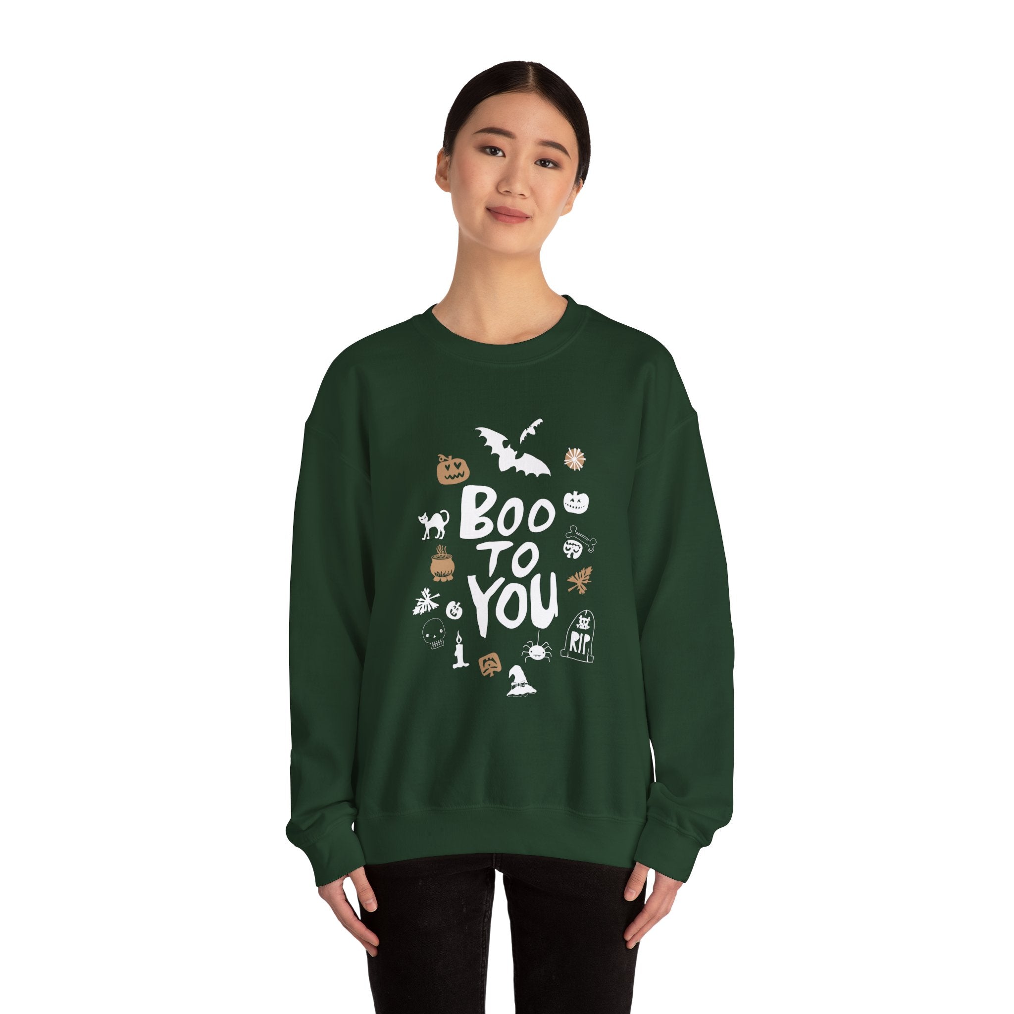 Halloween Boo to You Unisex Crewneck Sweatshirt Fall Apparel