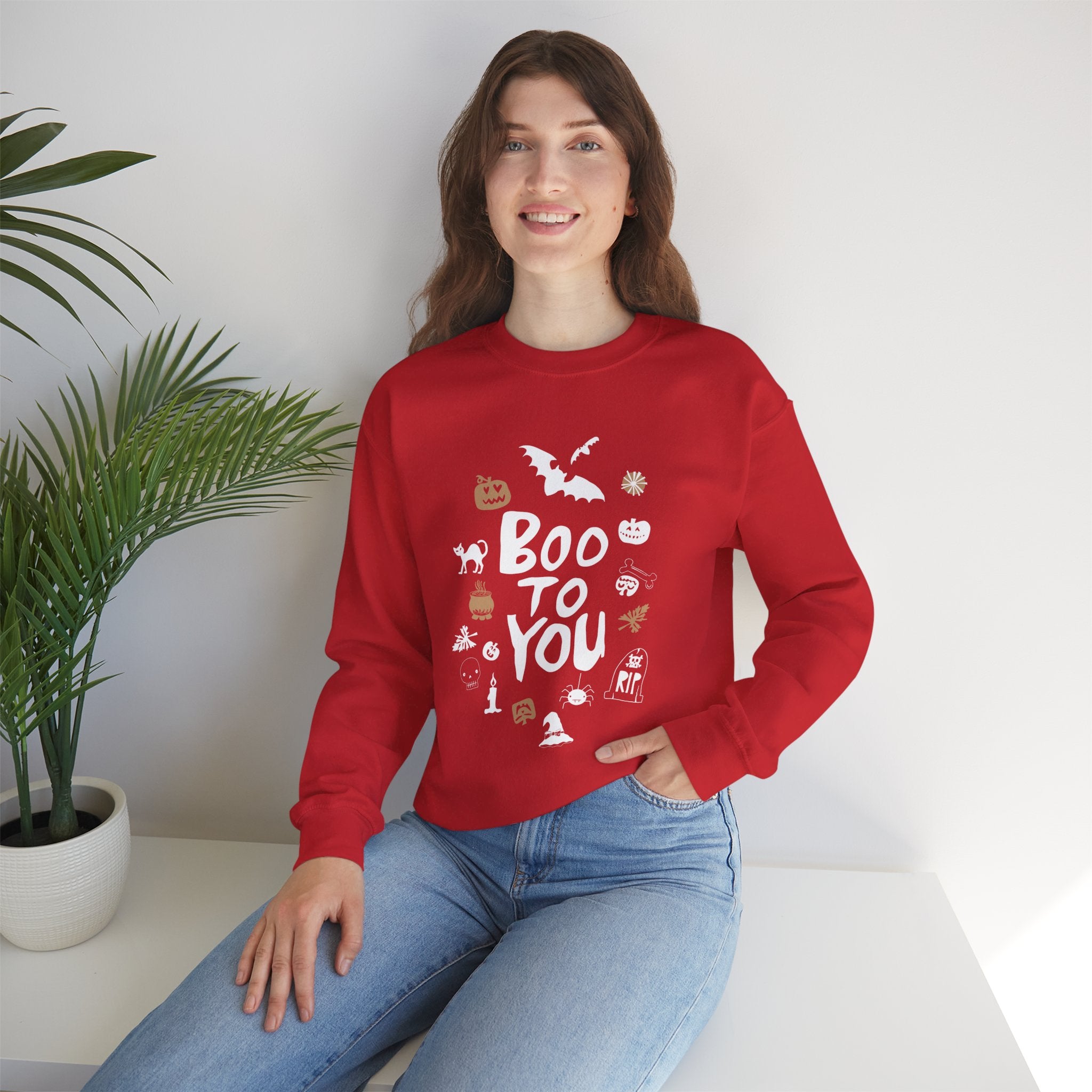 Halloween Boo to You Unisex Crewneck Sweatshirt Fall Apparel