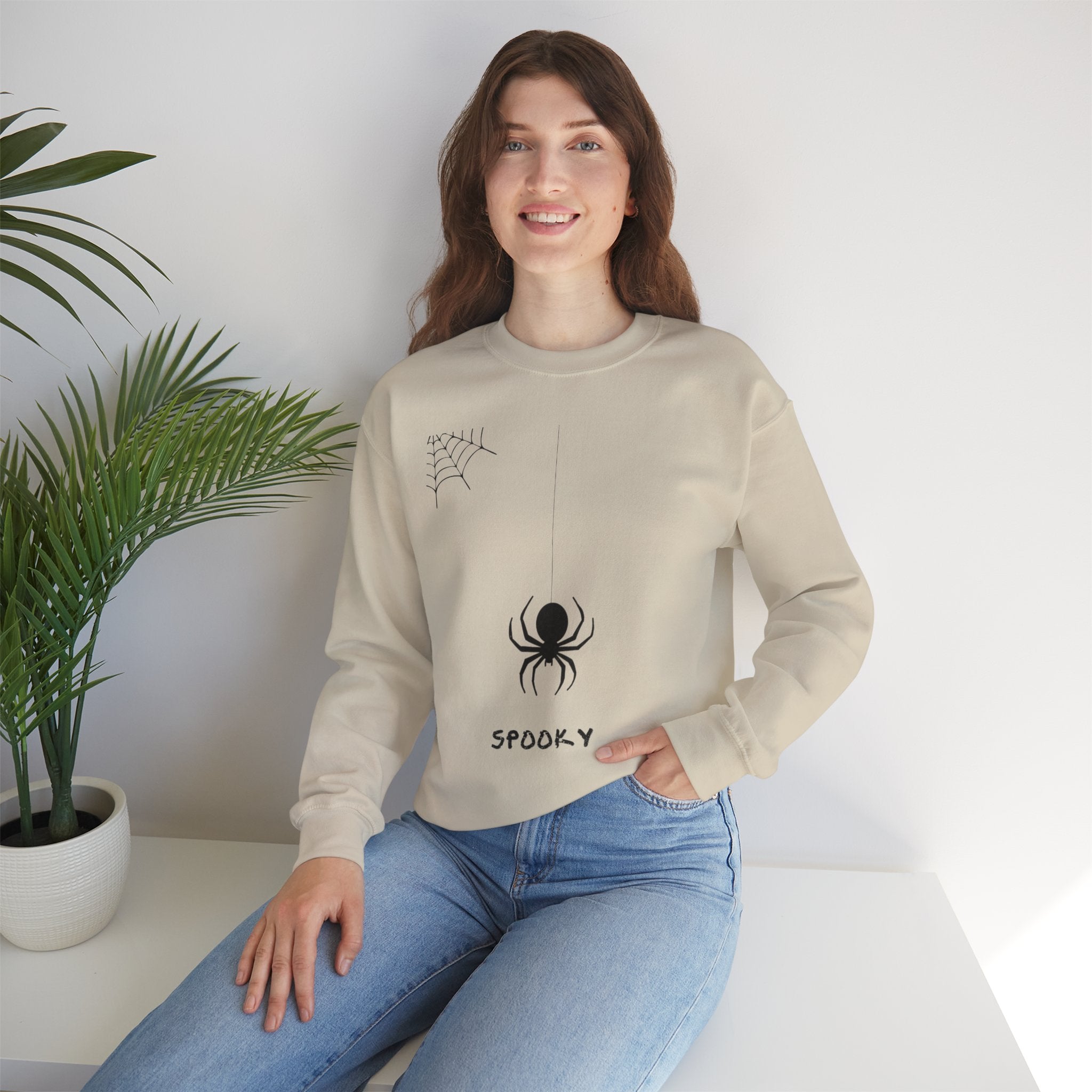 Spooky Spider Crewneck Sweatshirt | Halloween Gift