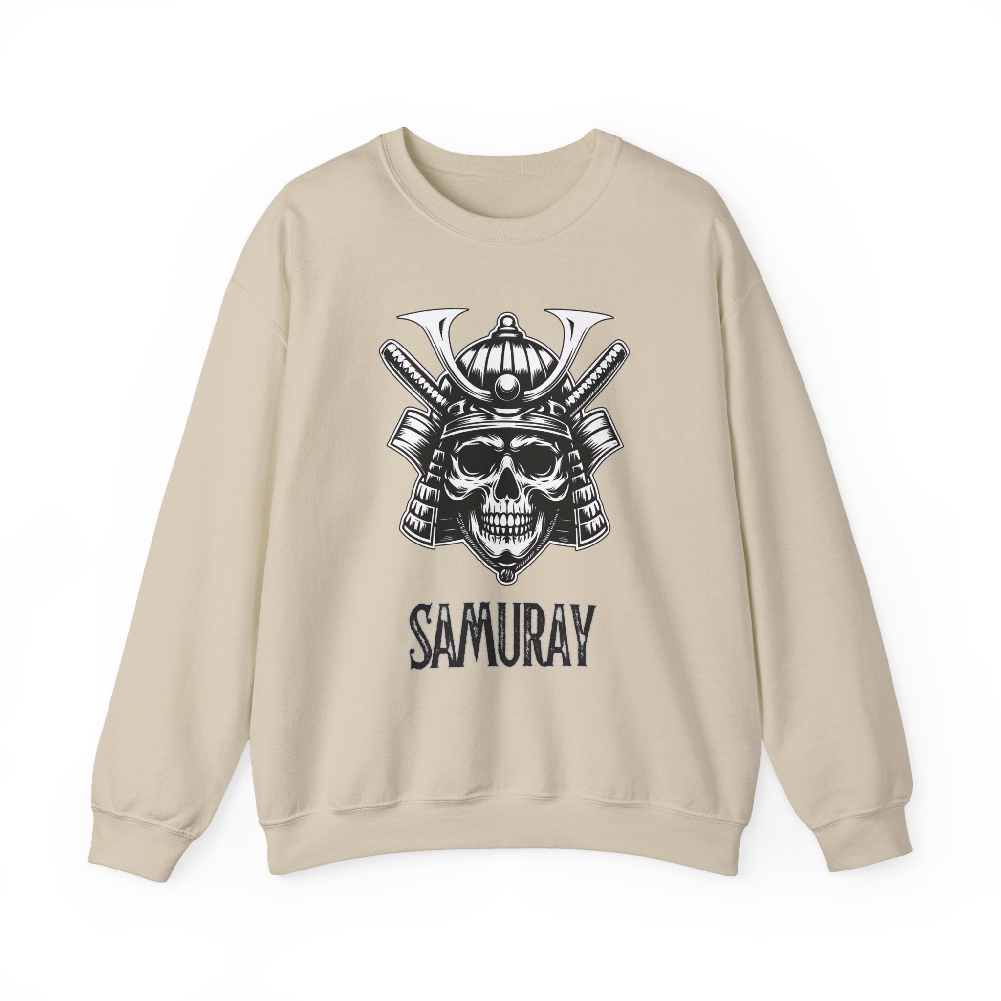 Samurai Skull Crewneck Sweatshirt | Unisex Heavy Blend