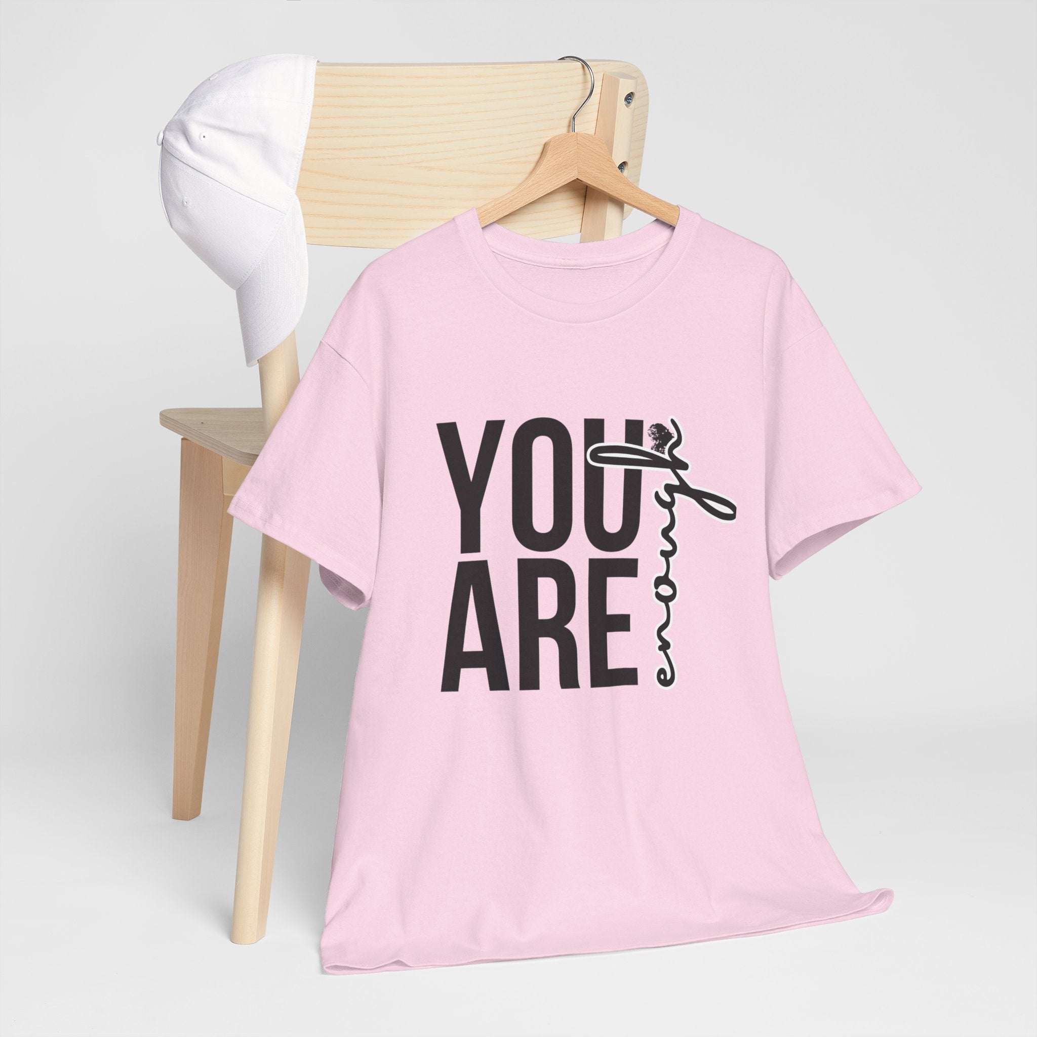 You Are Enough Unisex Heavy Cotton Tee, Inspirational Shirt