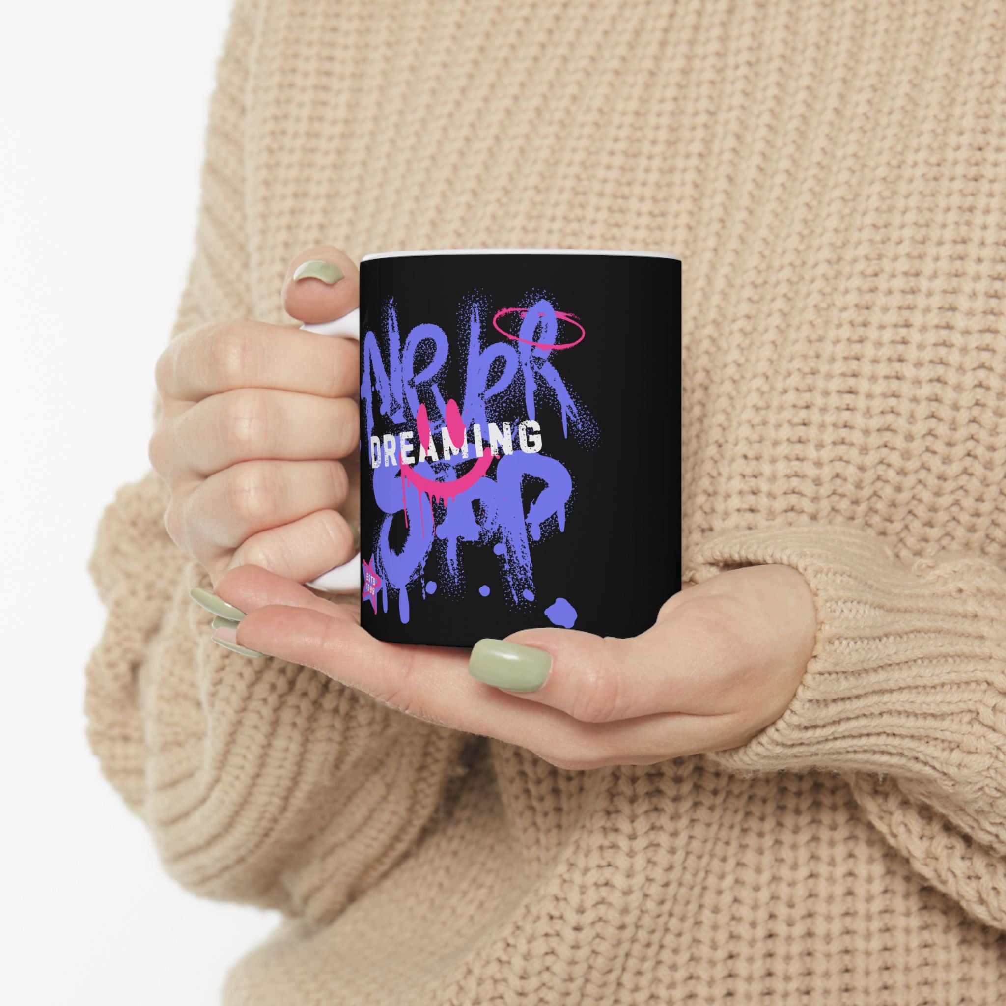 Vibrant Ceramic Mug - Inspirational Quote