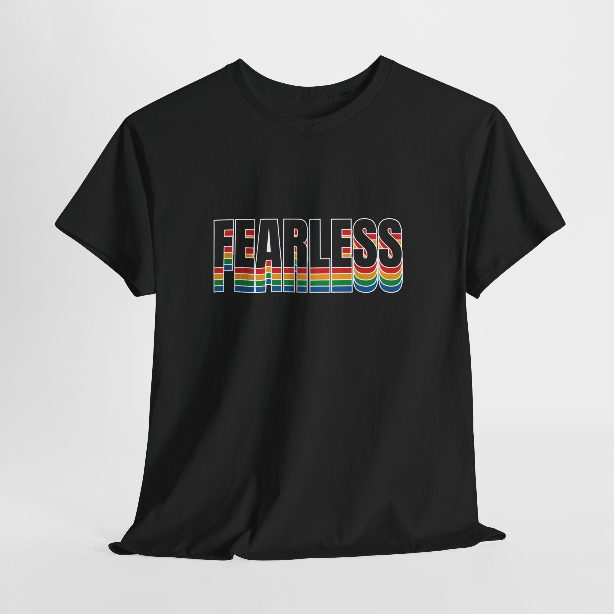 Fearless Unisex Heavy Cotton Tee - Motivational Graphic Shirt