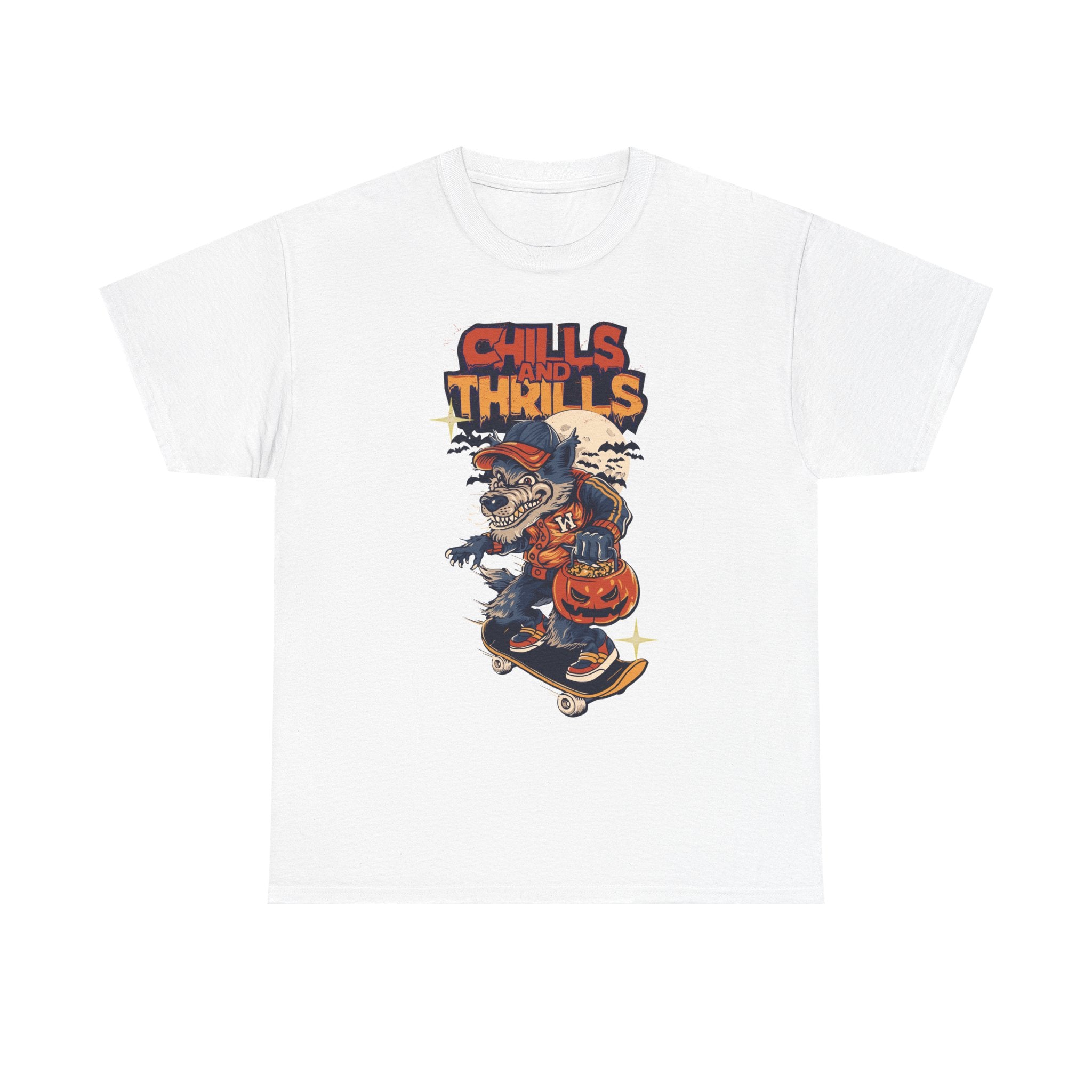 Spooky Skateboard Tee - Chills and Thrills