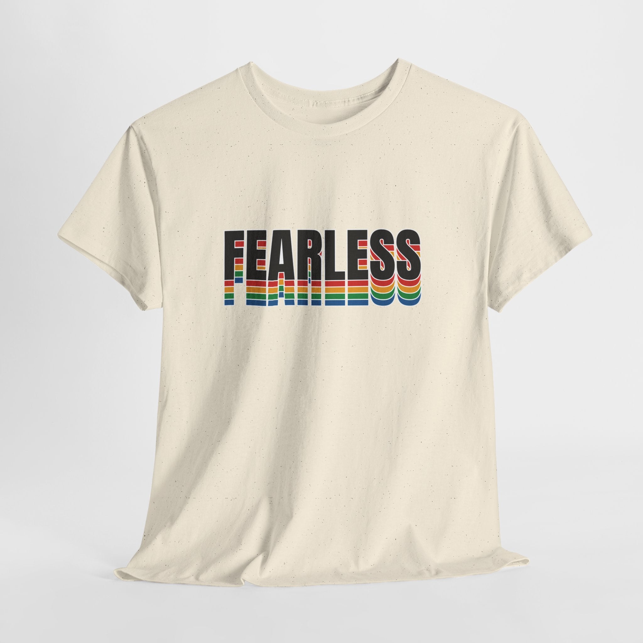 Fearless Unisex Heavy Cotton Tee - Motivational Graphic Shirt