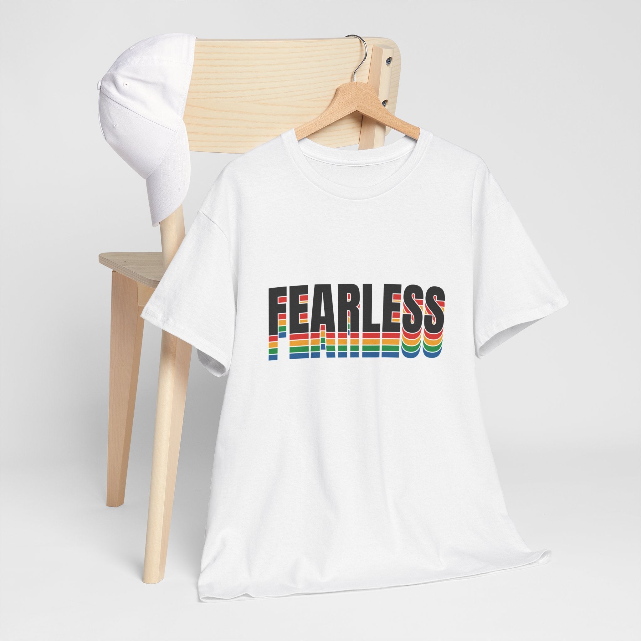 Fearless Unisex Heavy Cotton Tee - Motivational Graphic Shirt