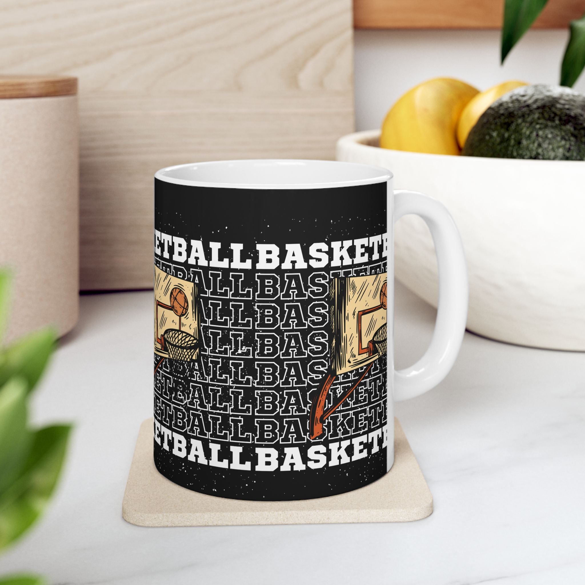 Basketball Ceramic Mug for Sports Lovers