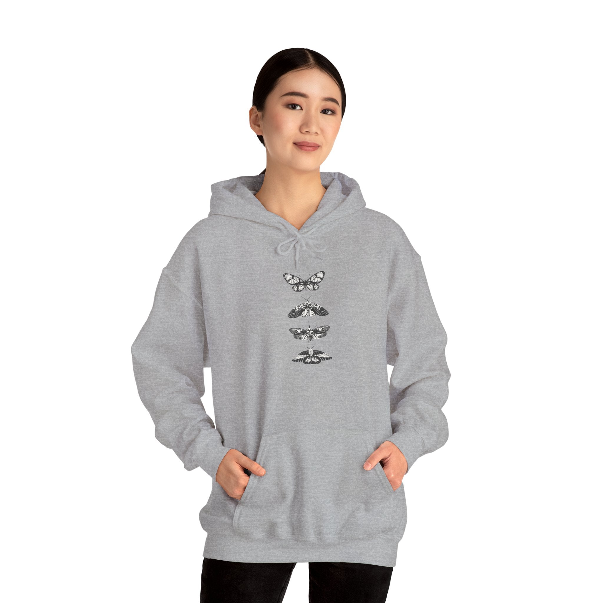 Vintage-Inspired Butterfly Sweatshirt, Cozy Hoodie