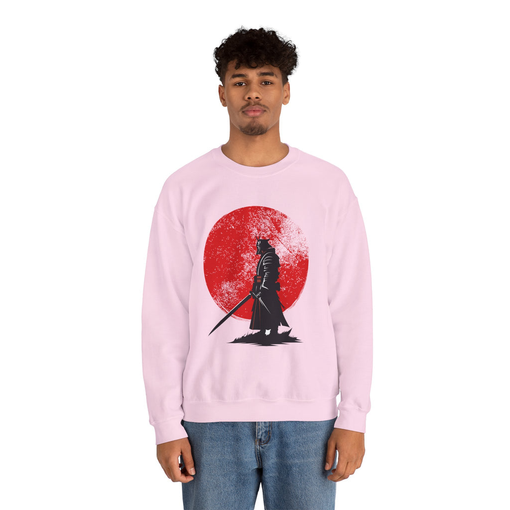 Samurai Style Crewneck Sweatshirt, Cozy Oversized Sweatshirt