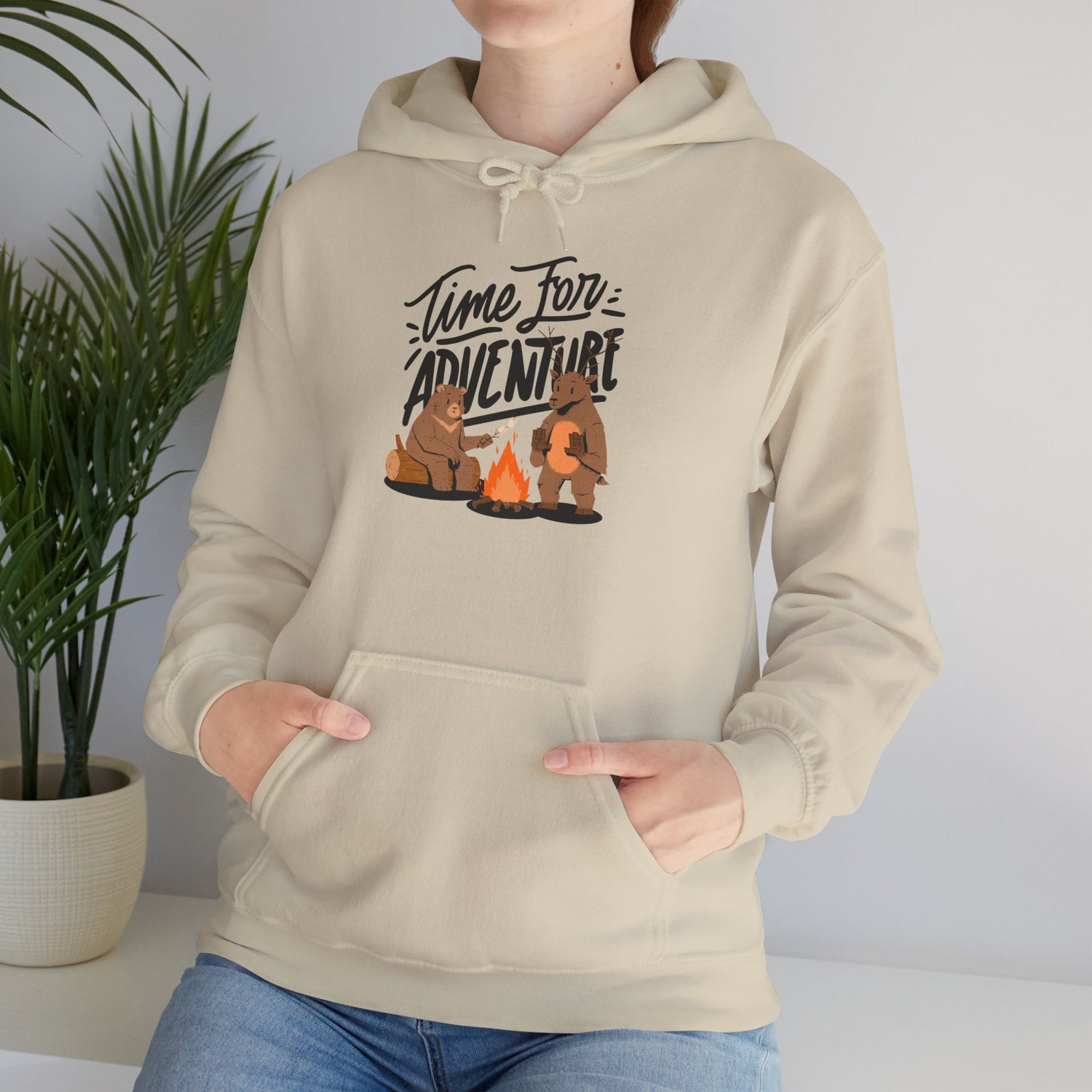 Adventure-Themed Hooded Sweatshirt - Cozy Sweatshirt, Unisex Hoodie