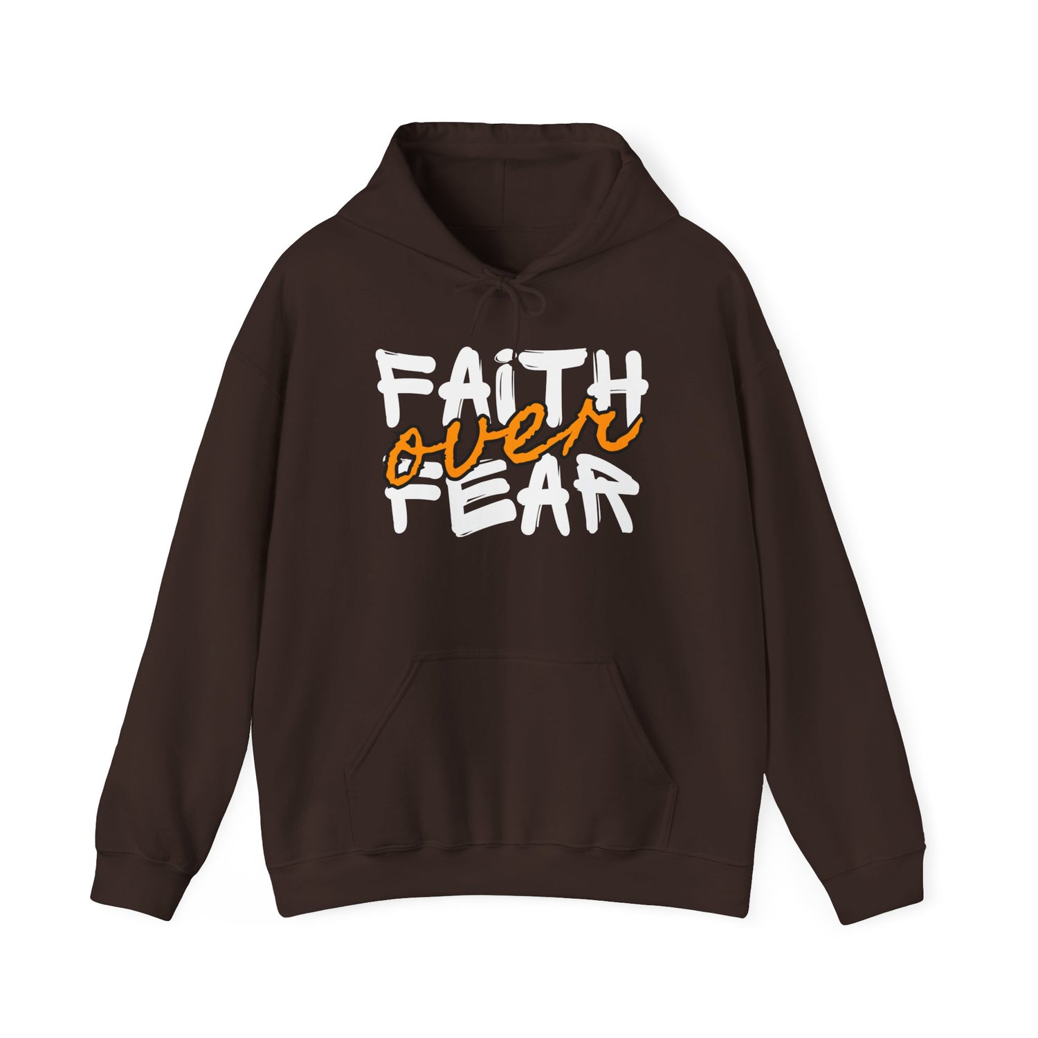 Faith Over Fear Hoodie | Unisex Heavy Blend Sweatshirt, Inspirational Gift