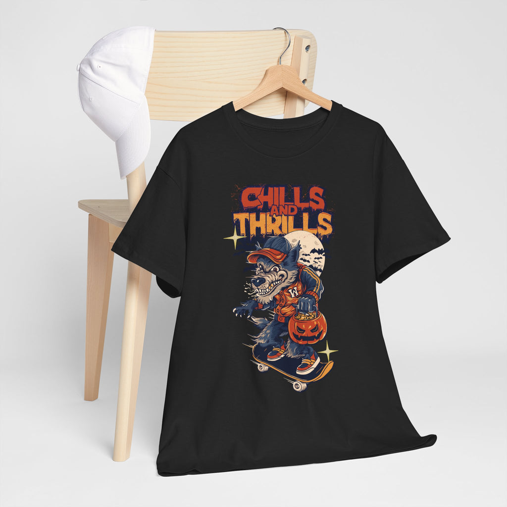 Spooky Skateboard Tee - Chills and Thrills