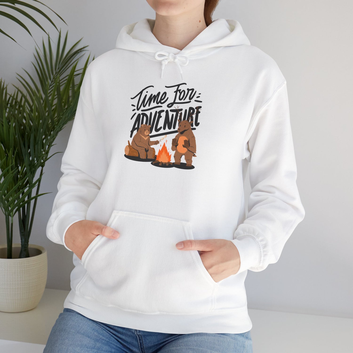 Adventure-Themed Hooded Sweatshirt - Cozy Sweatshirt, Unisex Hoodie
