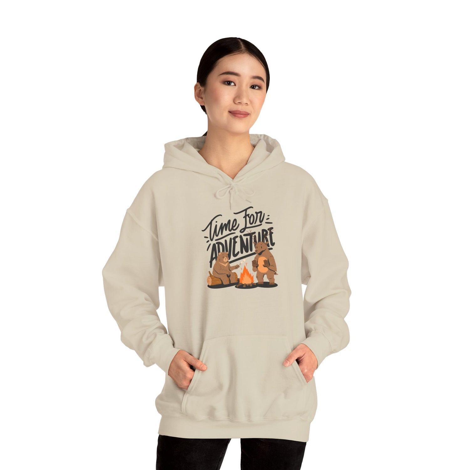 Adventure-Themed Hooded Sweatshirt - Cozy Sweatshirt, Unisex Hoodie