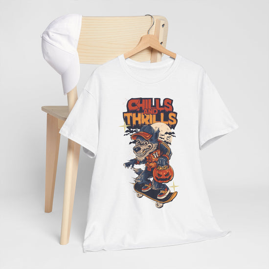 Spooky Skateboard Tee - Chills and Thrills